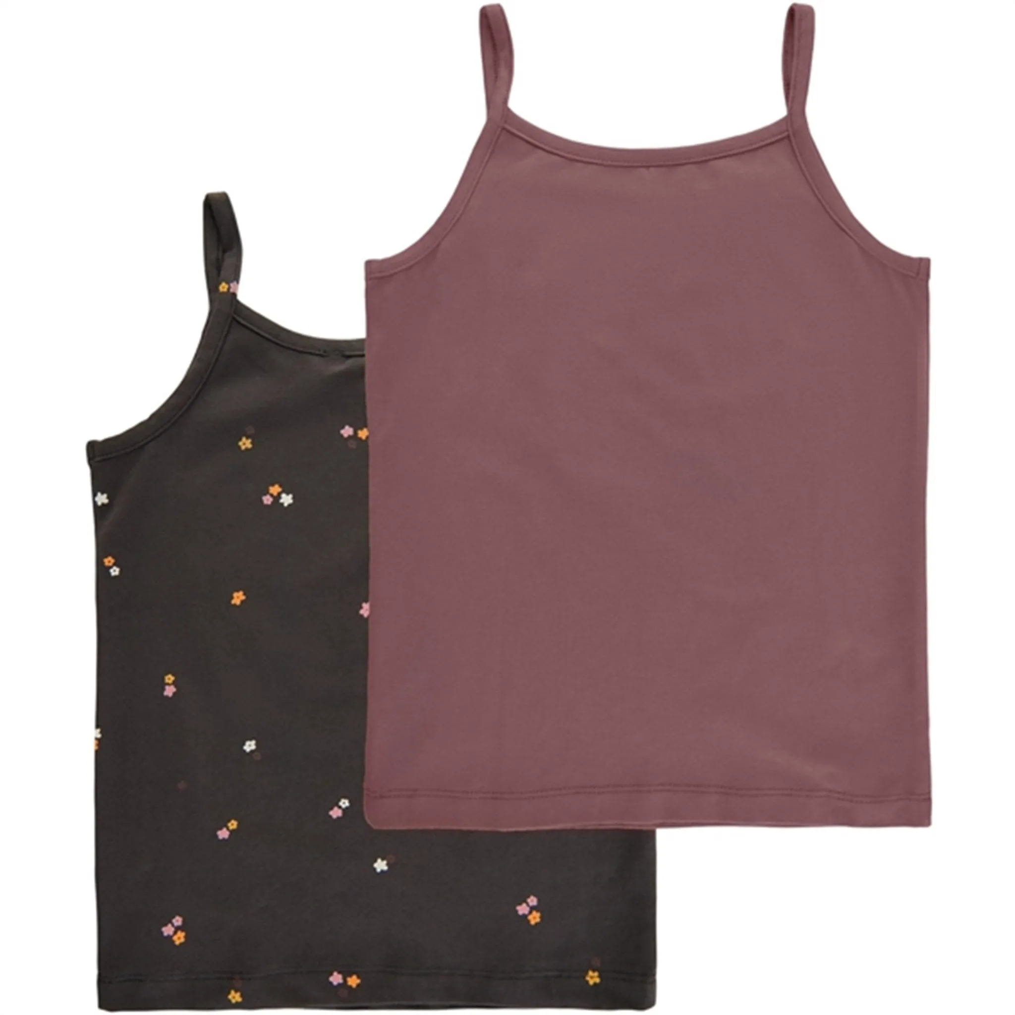 Eco Friendly Dye fraction The New Rose Brown Strap Top 2-pack