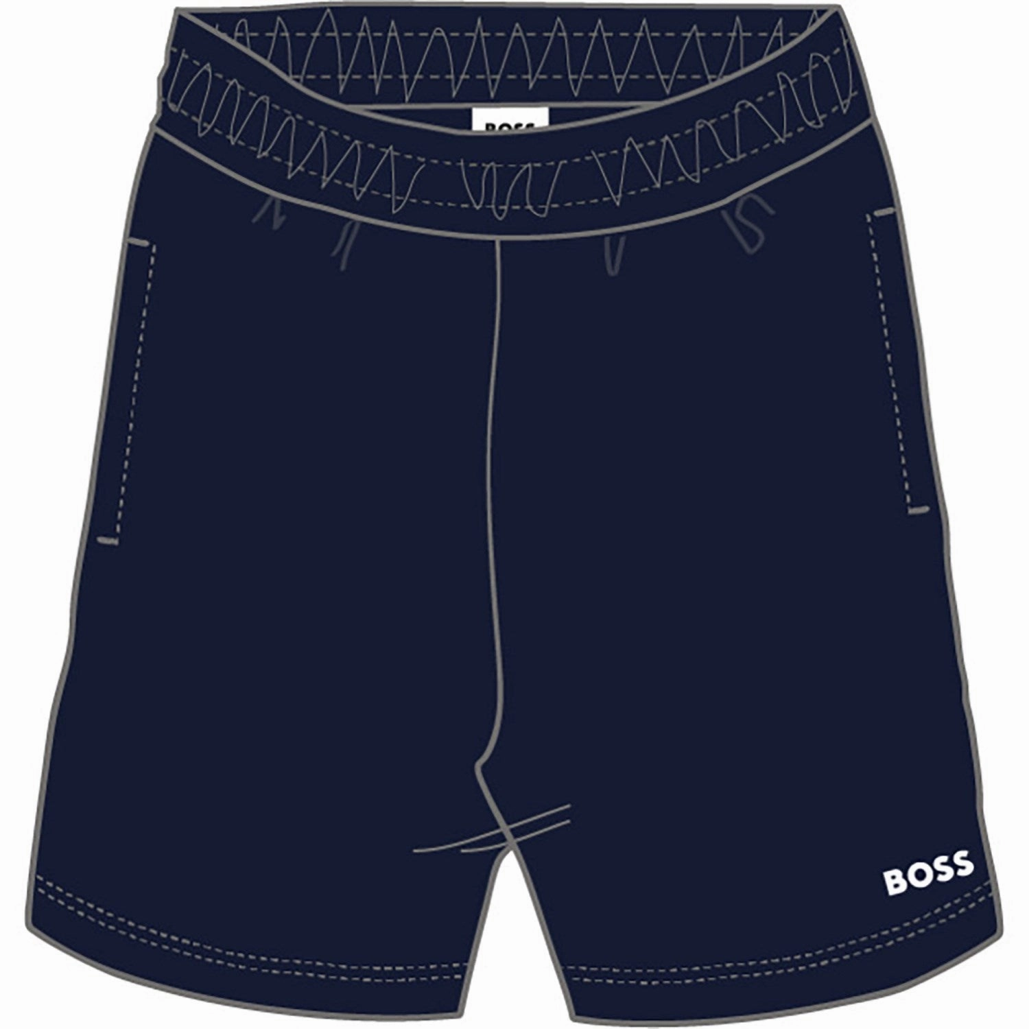 Hugo Boss Navy Shorts ski wear Travel Fit