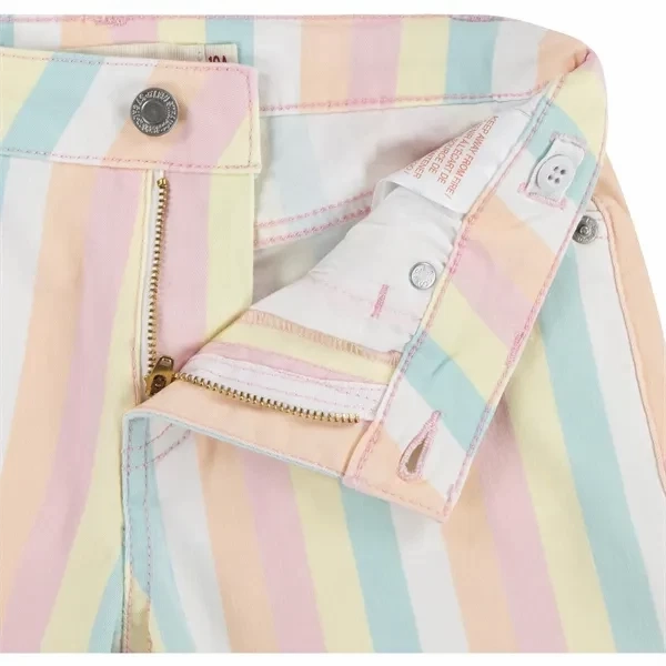 Levi's Printed Fray Hem Gf Shorts Pear Sorbet Slip Resistant Inner Lining