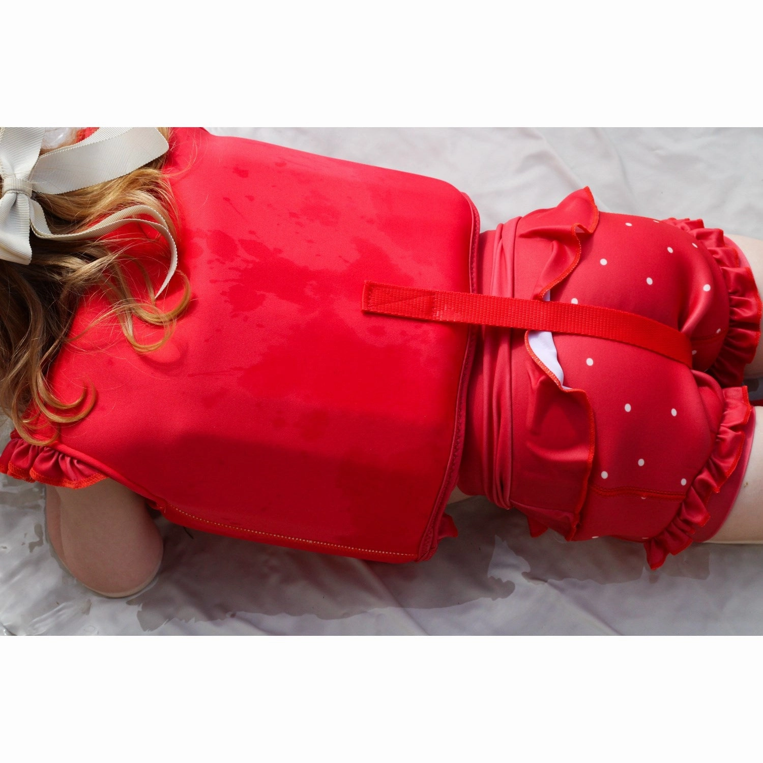 Smooth-Edges Non-restrictive Vanilla COPENHAGEN Berry Dots Swim Pants Neo