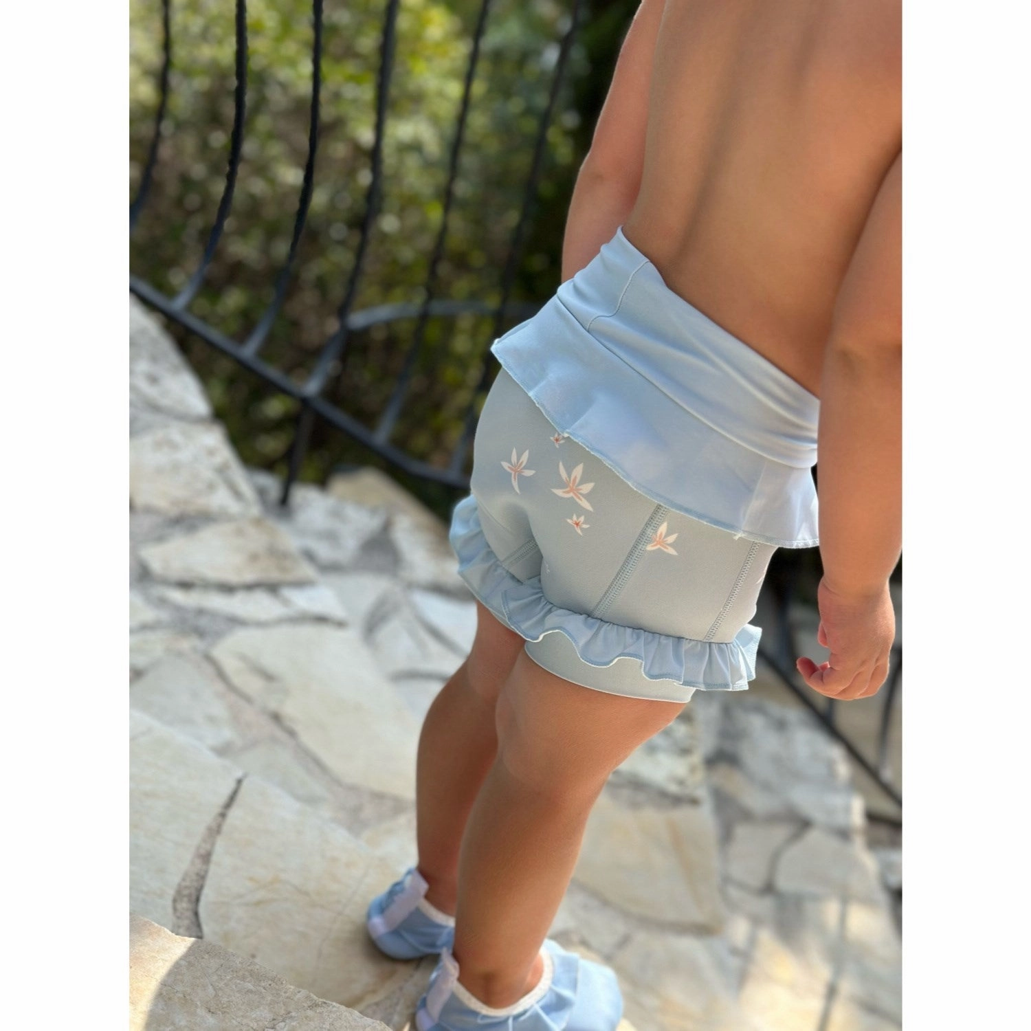 Multi Strap Back Design Vanilla COPENHAGEN Lily Skyway Bath Diaper Neoprene