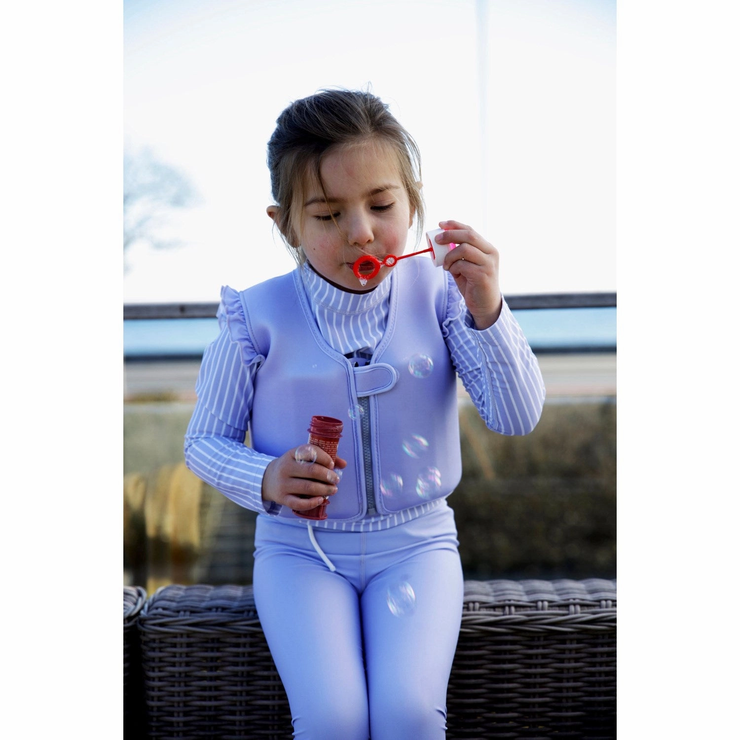 Vanilla COPENHAGEN Neo Swim Vest Lucy Lavender Non Abrasive Trim Resort-Wear