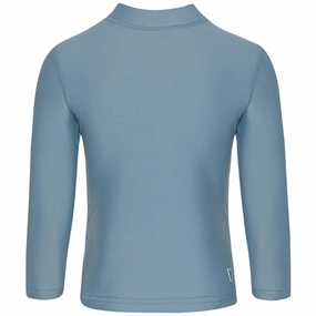 Family friendly Lifetime Elasticity Guarantee Vanilla COPENHAGEN Swim Blouse UPF/SPF 50  Blue Shadow