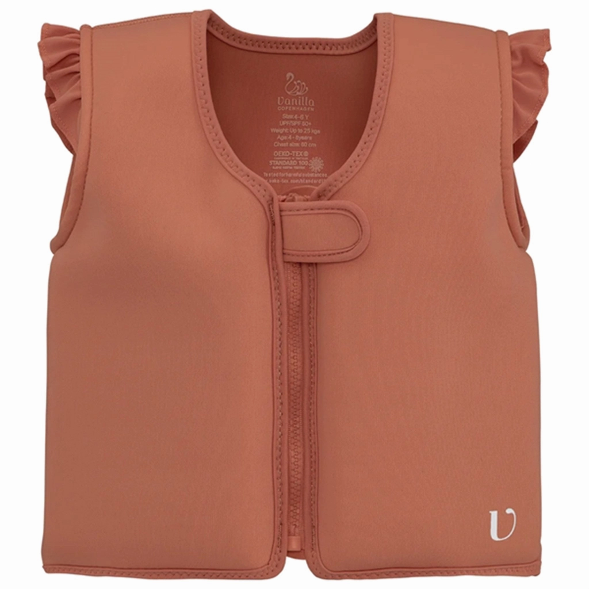 Stain Resistant Surface Vanilla COPENHAGEN Swim Vest Deep Coral