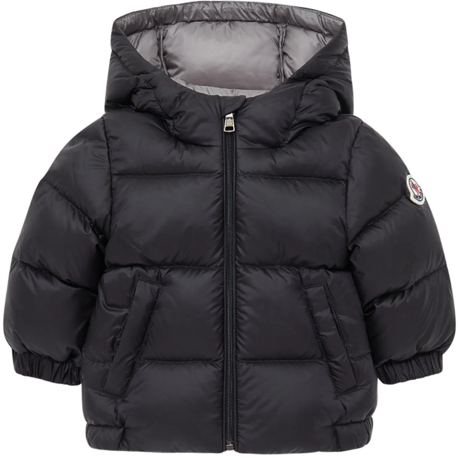 Moncler Black New Macaire Jacket Box-Pleat Kimono-Sleeve