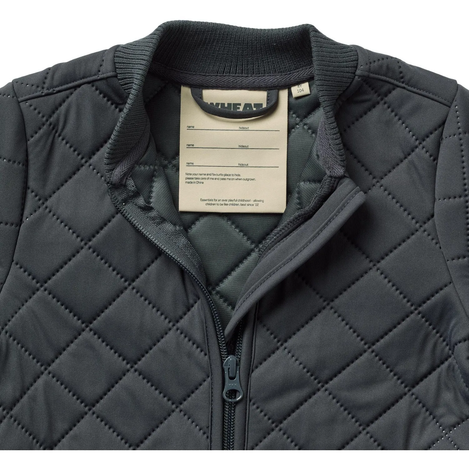 Mandarin-Collar Wheat Ink Thermo Jacket Loui