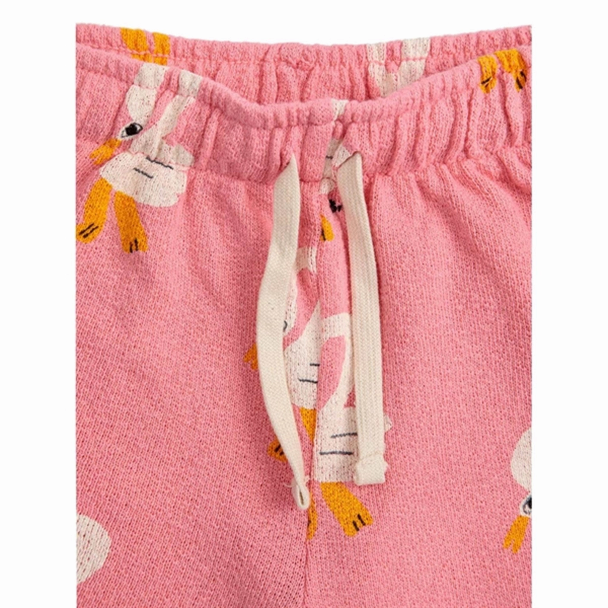 Bobo Choses Pink Pelican All Over Bermuda Shorts Breeze Friendly