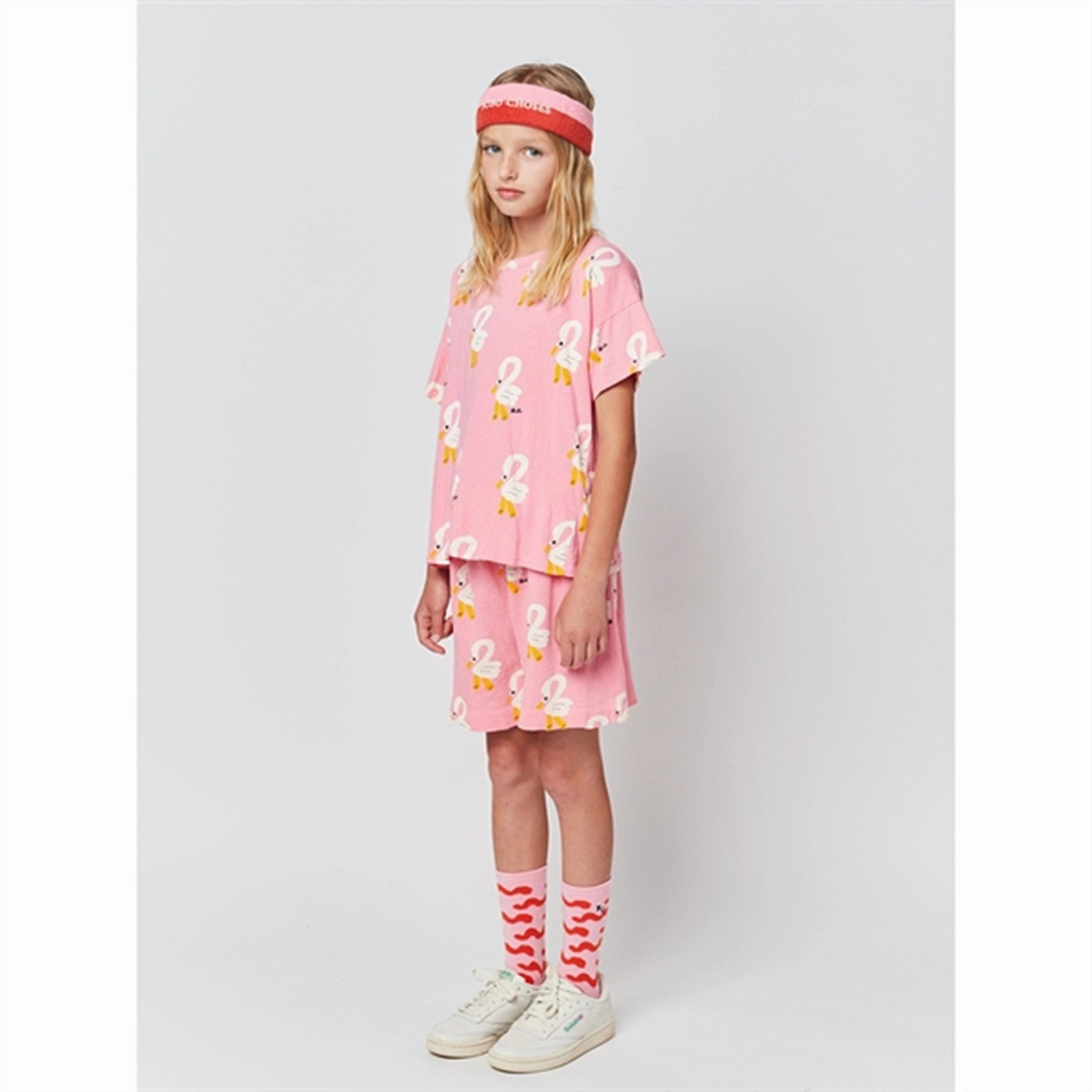 Urban Style Bobo Choses Pink Pelican All Over Bermuda Shorts