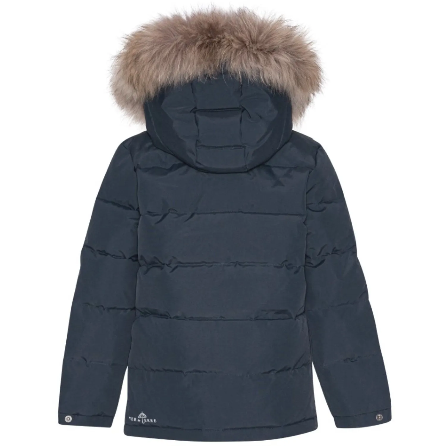 Ver De Terre 600 Navy Down Jacket W/Fur Wardrobe-Staple