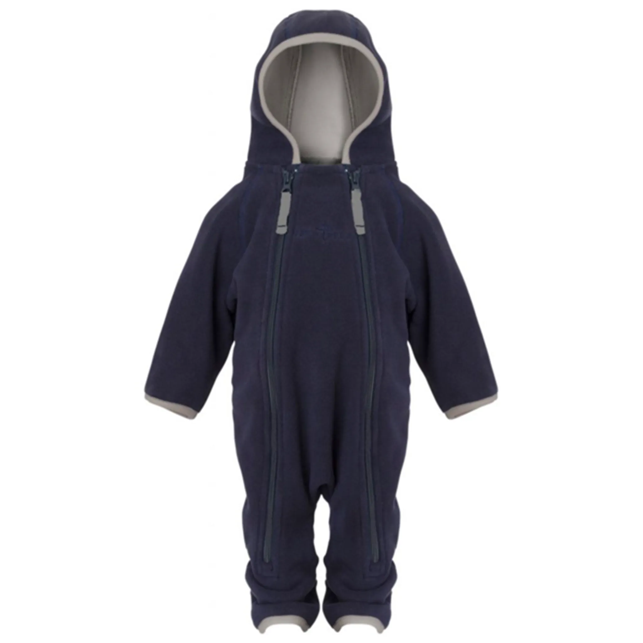 Ver de Terre Doubleface Babysuit Fleece Navy/Mocca Cold Day Wear