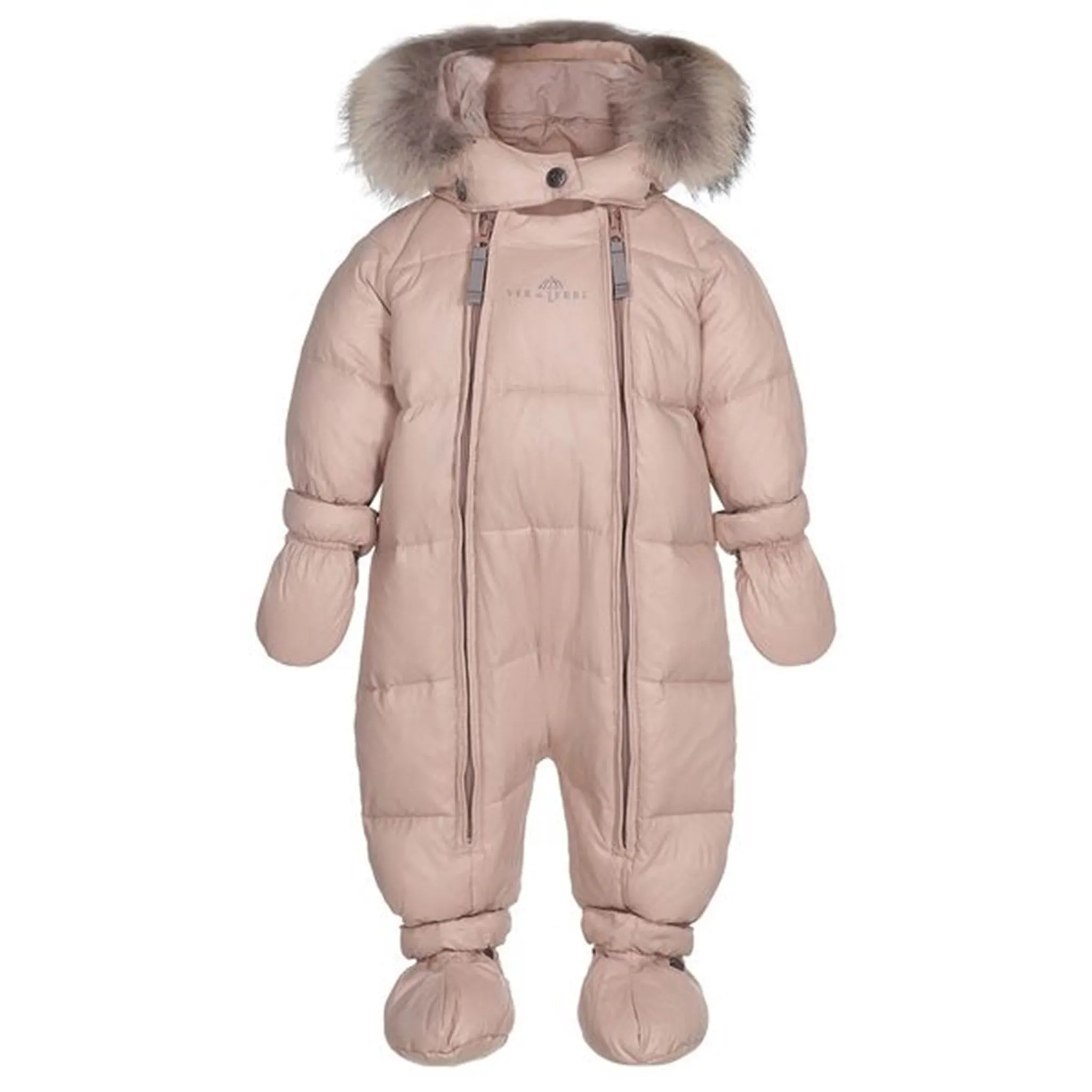 Ver de Terre Featherlight Baby Flyverdragt m. Pels Mahogany Rose Travel-Style Simple yet stylish shirt