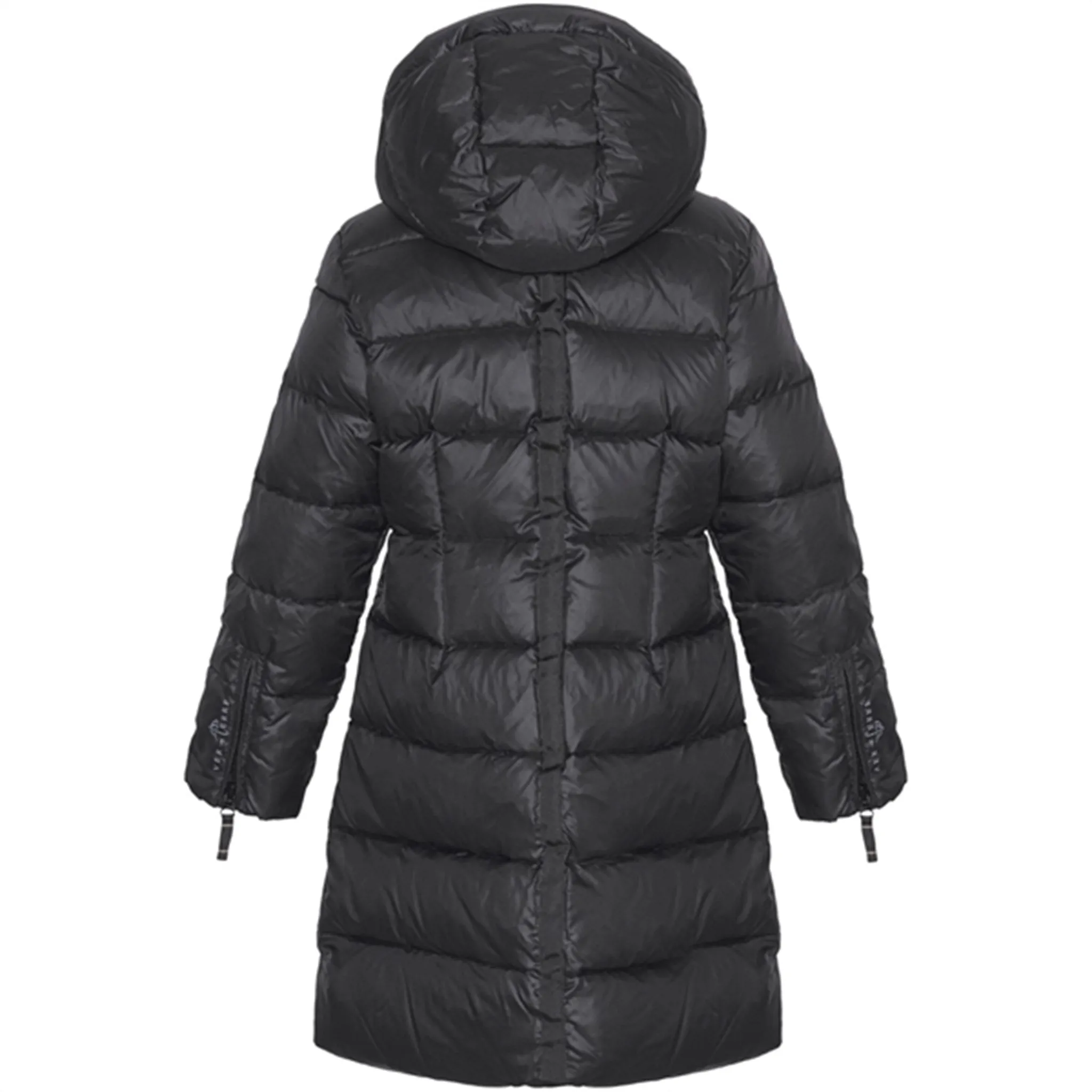 Gift-Worthy Tonal-Stitching Ver de Terre Featherlight Girls A Down Coat Black