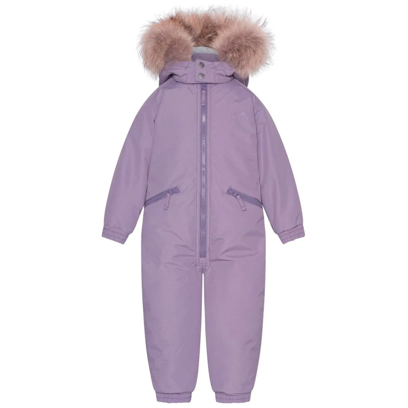 Satin-Edge Oversized-Fit Ver De Terre Flight suit m. Fur Dewberry