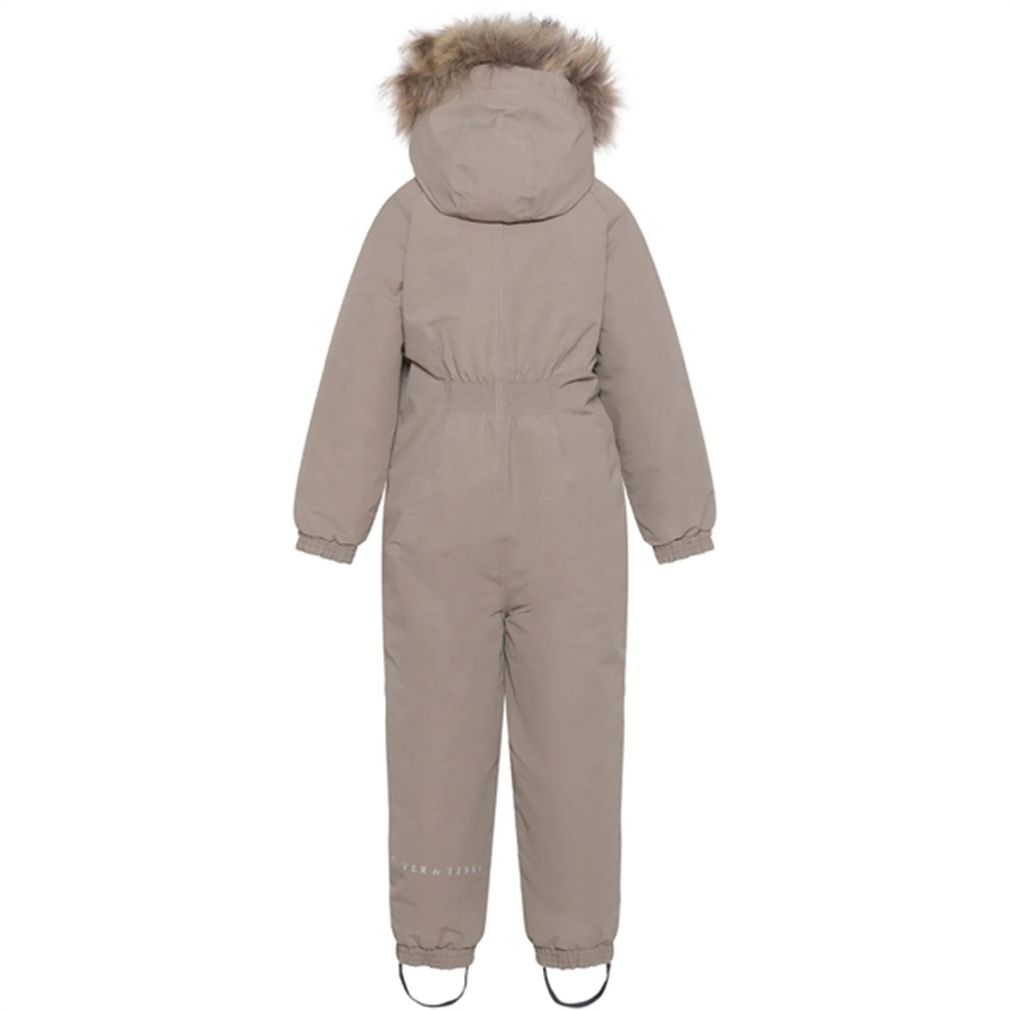 Sheer-Overlay Lightweight-Structure Ver de Terre Flyverdragt m. Pels Caramel