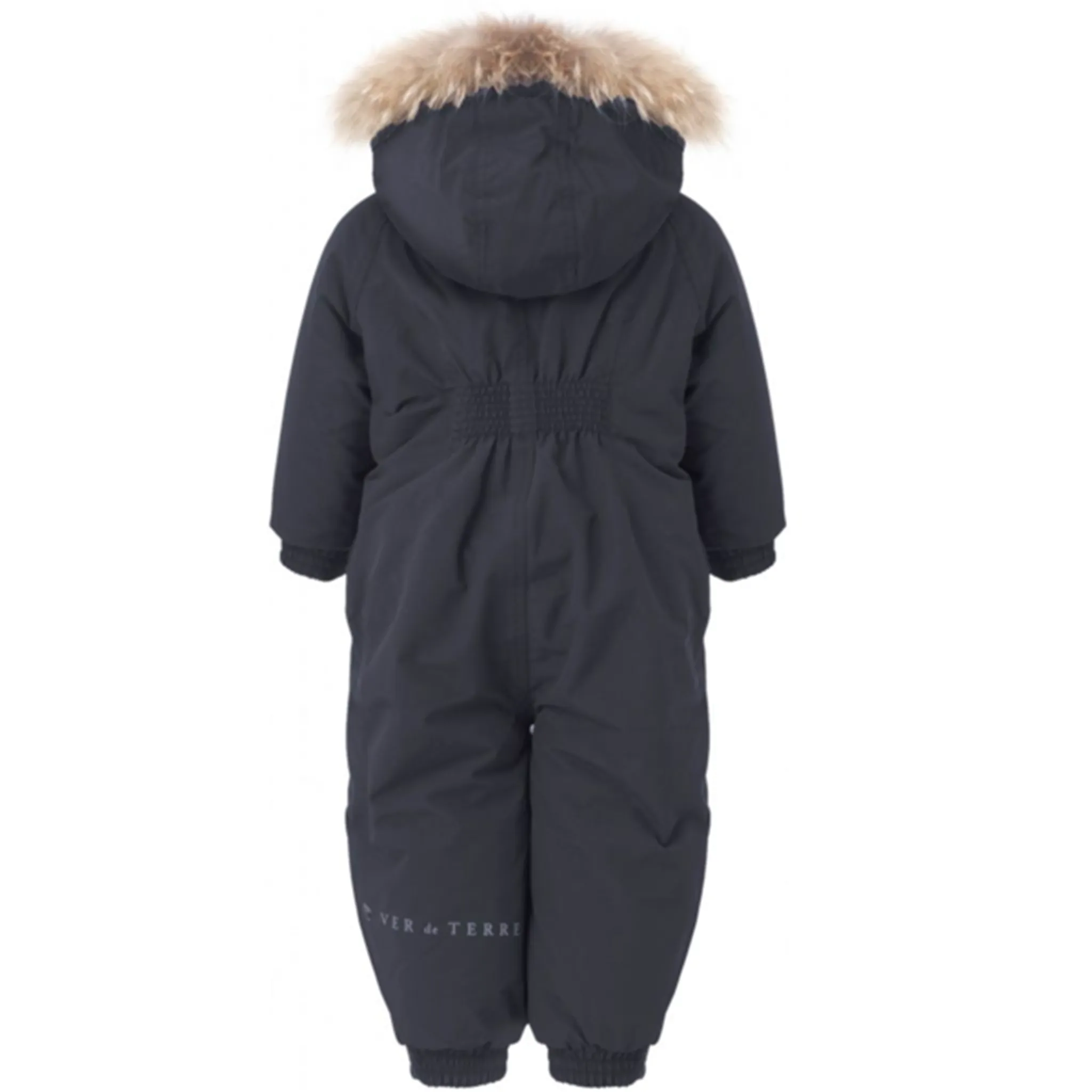 Ver de Terre Flyverdragt m. Pels Navy Printed-Lining Glossy-Finish