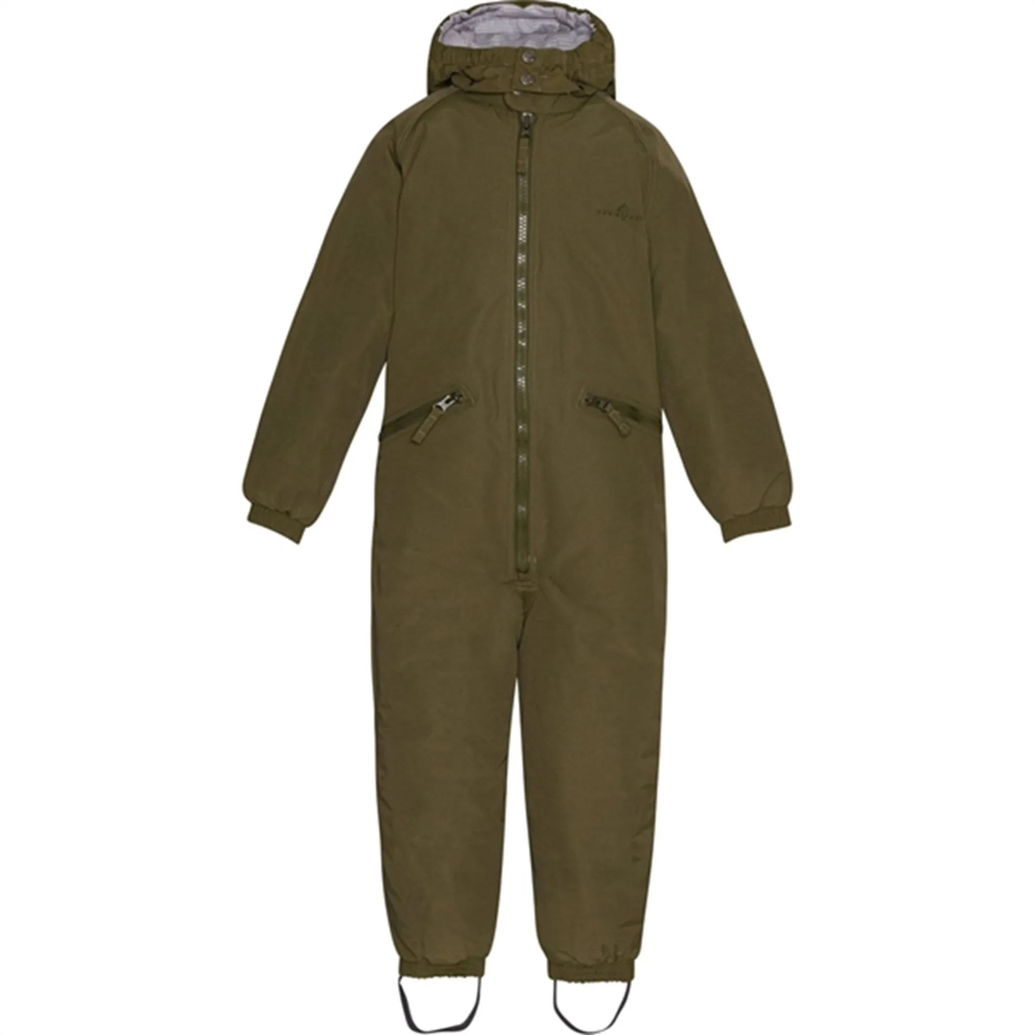 Ver de Terre Wintersuit Dark Olive Fold-Over-Detail