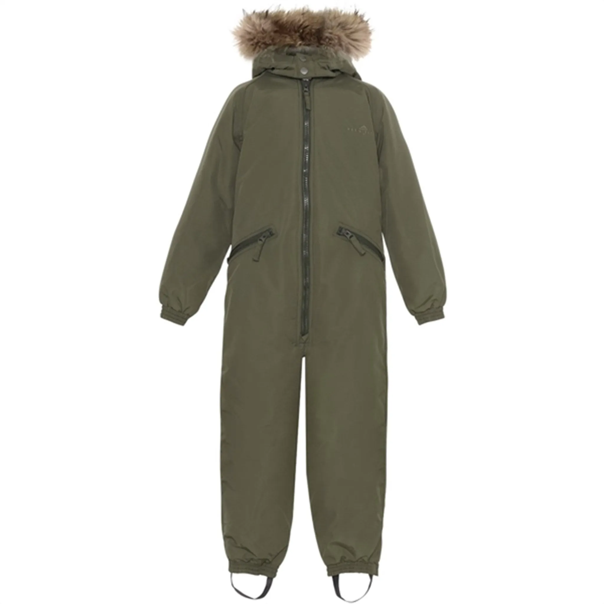 Easy-to-style workwear Ver de Terre Winthersuit w. Fur Dark Olive