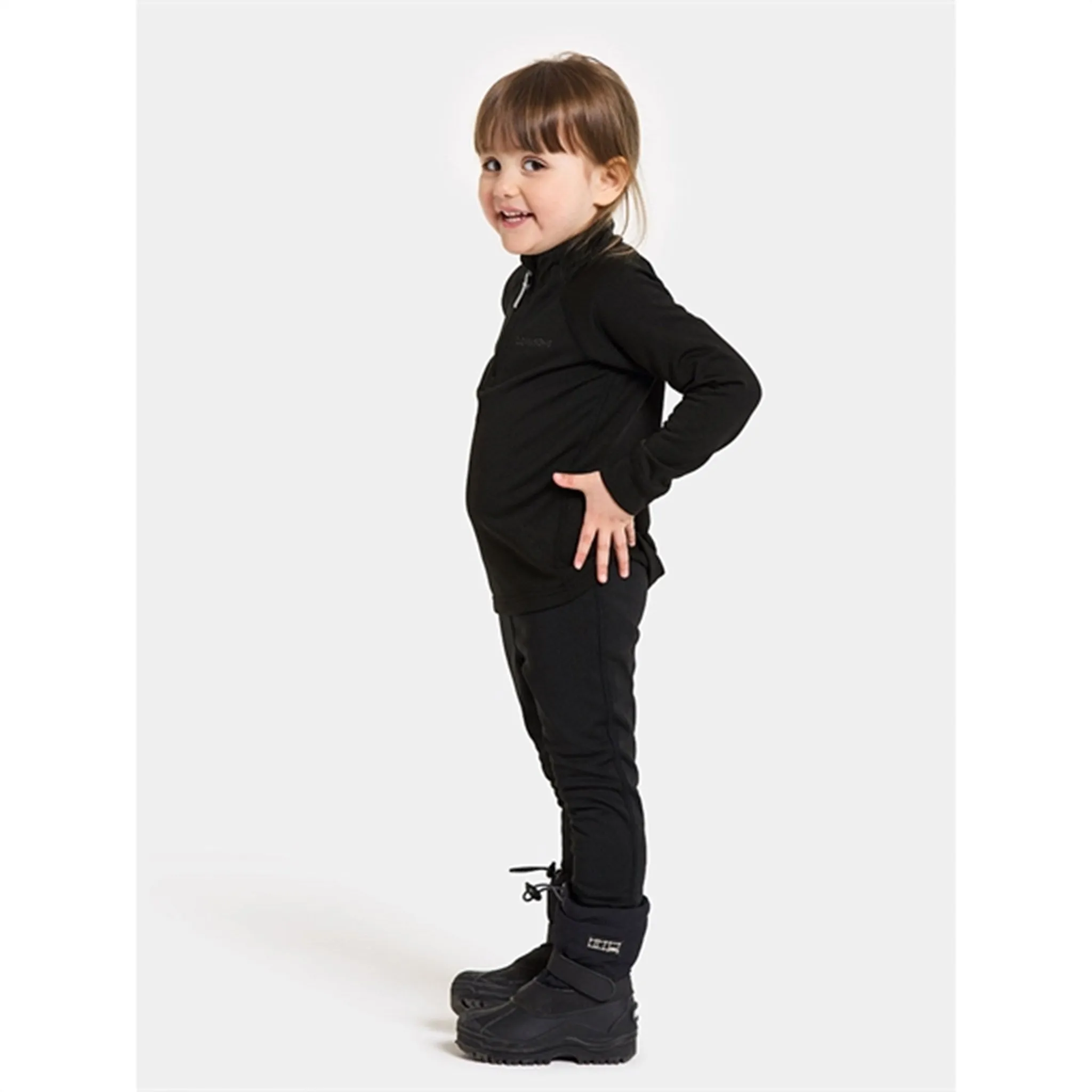 Didriksons Black Jadis Kids Fleece Set 5 Grab Layer Everyday Fit