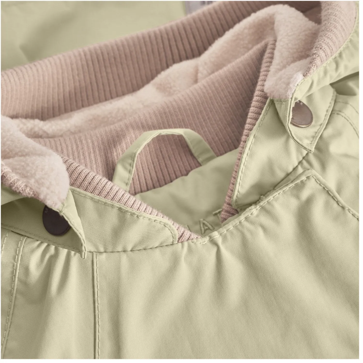 Mini A ture Elm Green Wai Fleece Lined Spring Jacket. GRS Elegant