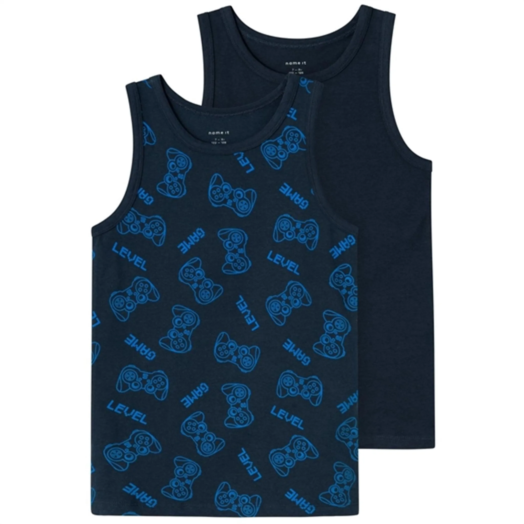 Name it Dark Sapphire Gamer Tank Top 2-pack Noos eco - friendly materials