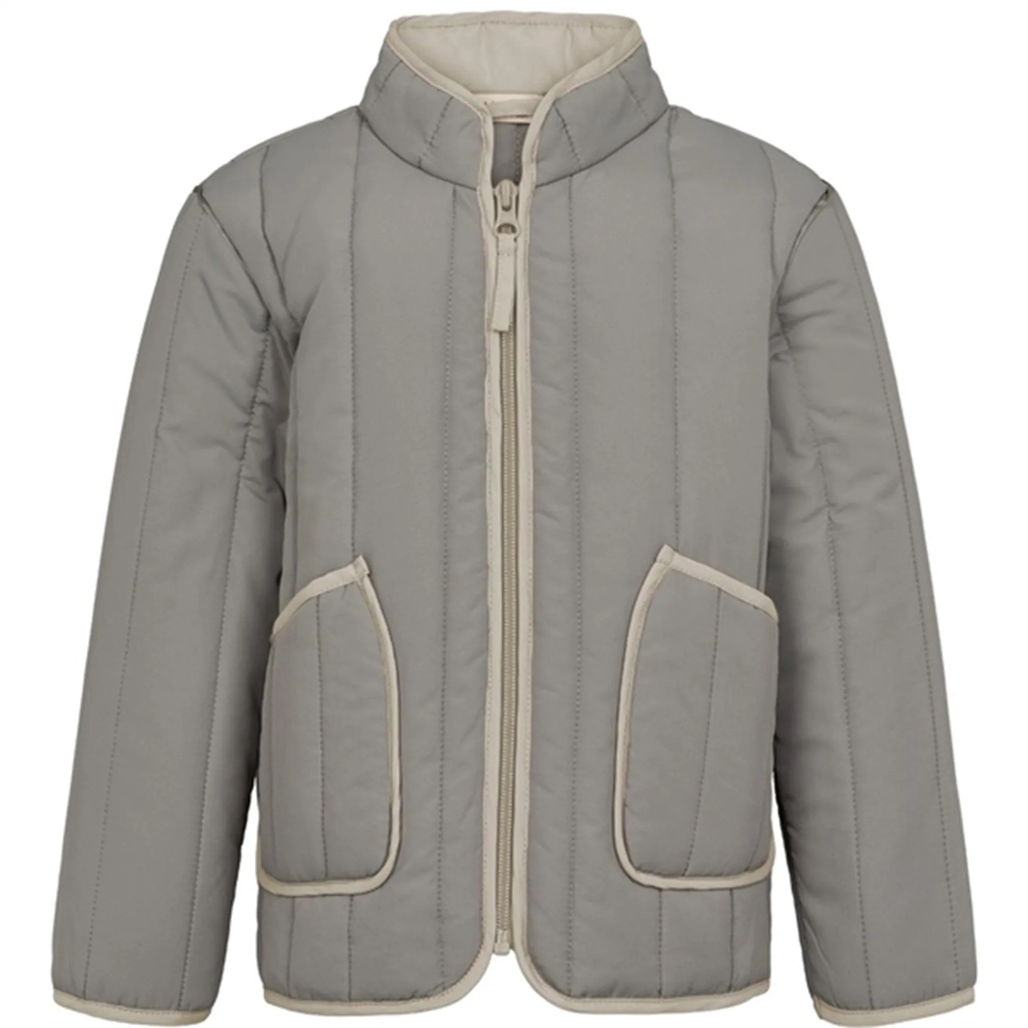 High-Low-Hem MarMar Light Moss Ojay Quilt Thermo Jacket