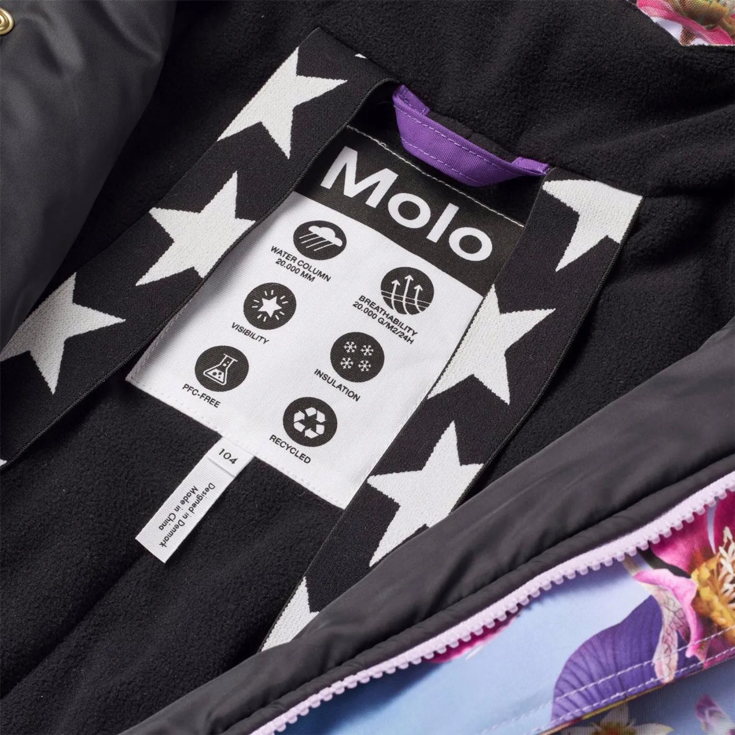 Molo Gradient Bloom Polaris Fur Snowsuit Signature-Style