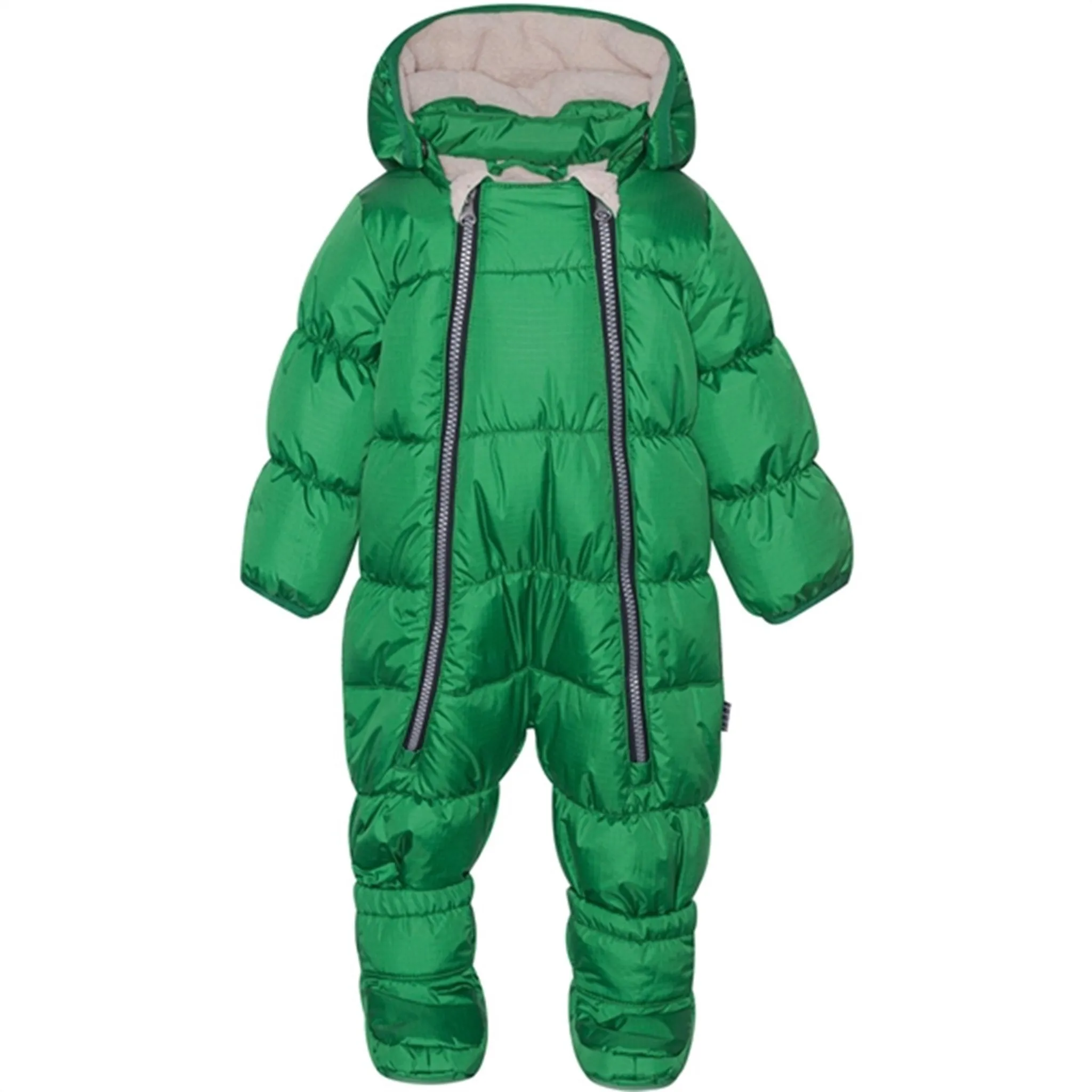 Molo Woodland Green Hebe Baby Snowsuit Non-Iron