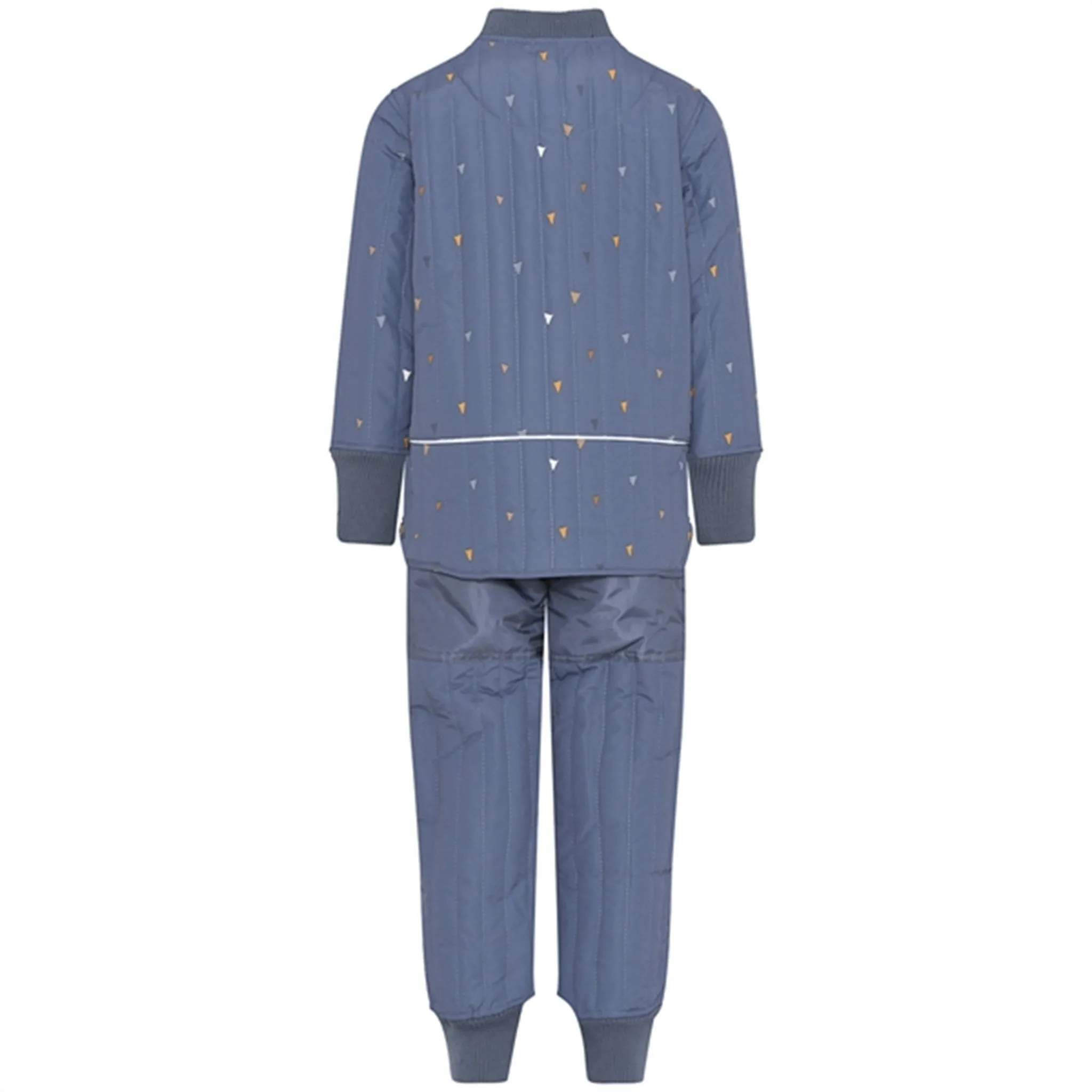 En Fant Thermo Set Dark Slate Designer-Label Smocked-Detail