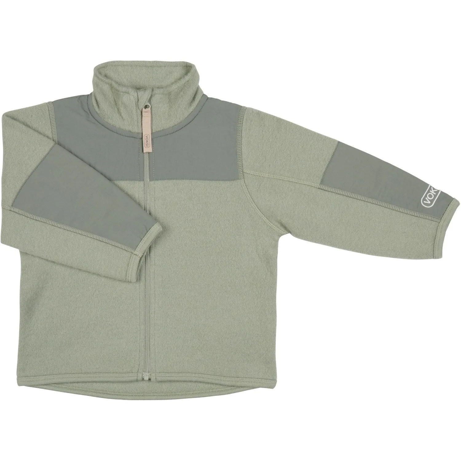 Voksi? Misty Green Wool Jacket Fleece Weekend Chill