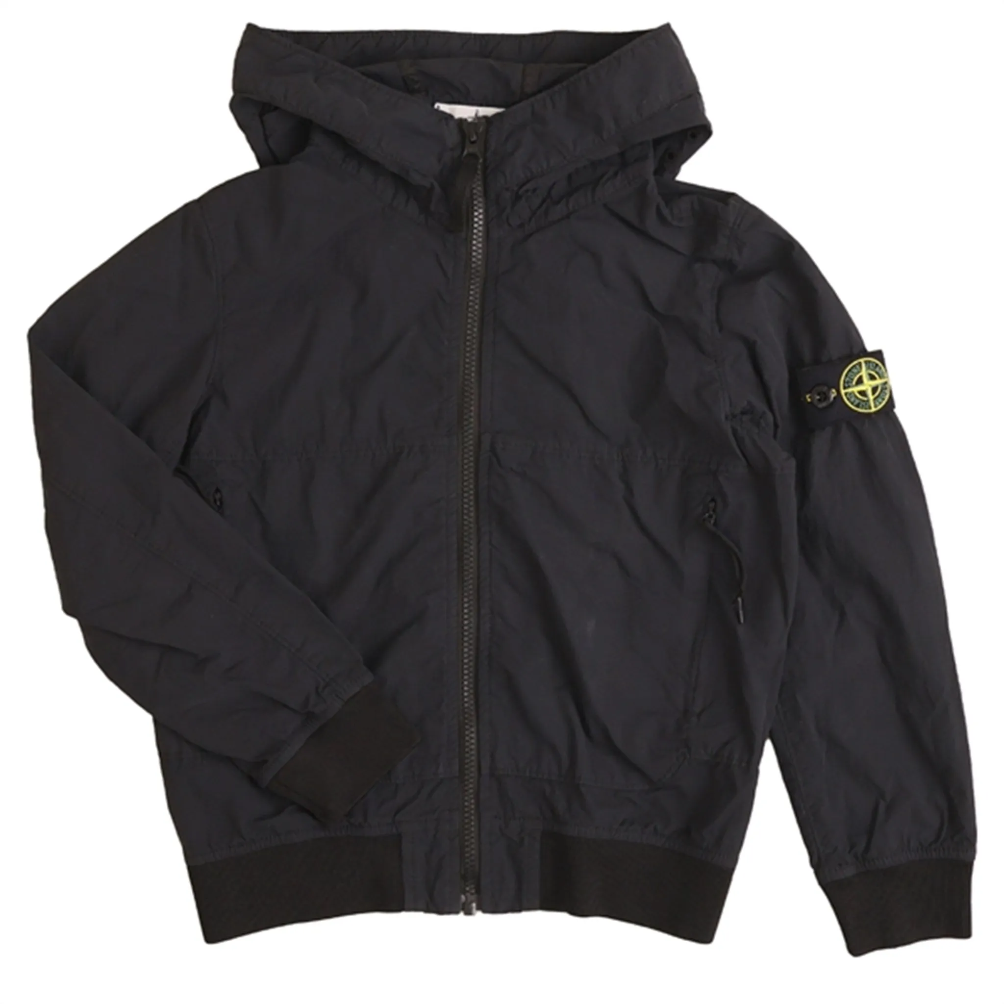 Adventure Compression Fold Design Stone Island Junior Jacket Black