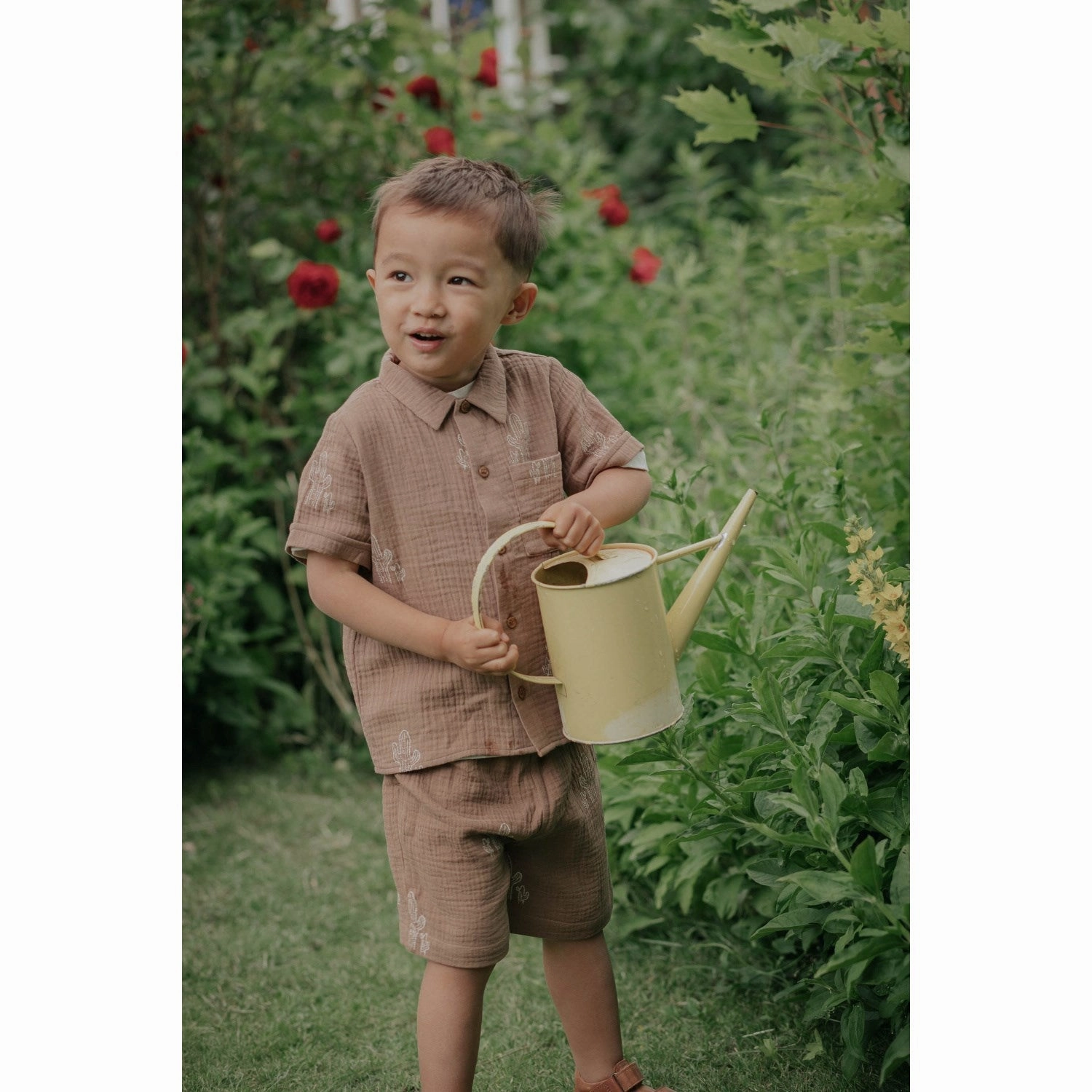 Fliink Pine Bark Cactus Aop Hello Shorts Fashion Forward