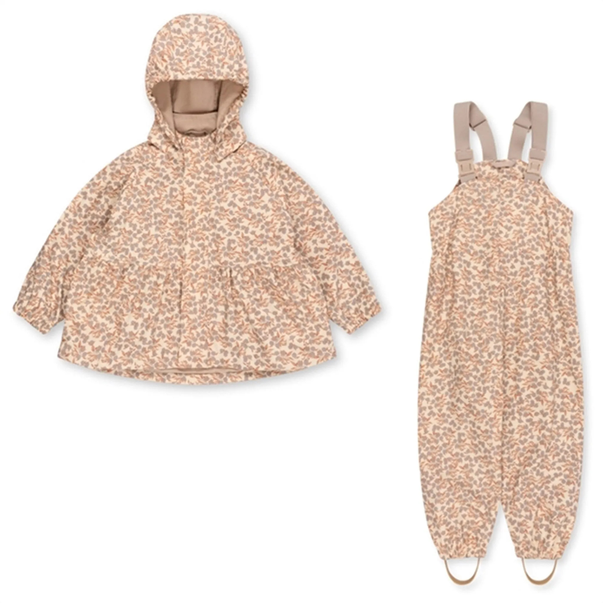 Konges Sl?jd Rainy Palme Rain Set Orangery Blue Slick Surface Lightweight Material