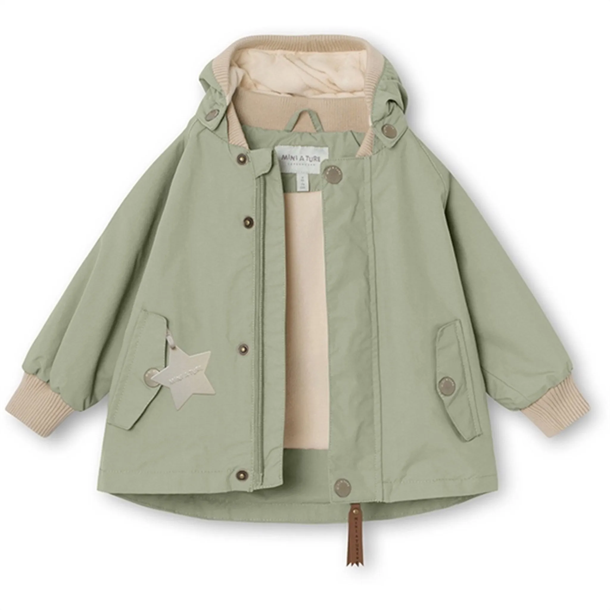 Thermal regulation MINI A TURE Wally Spring Jacket w/Fleece Lining Desert Sage