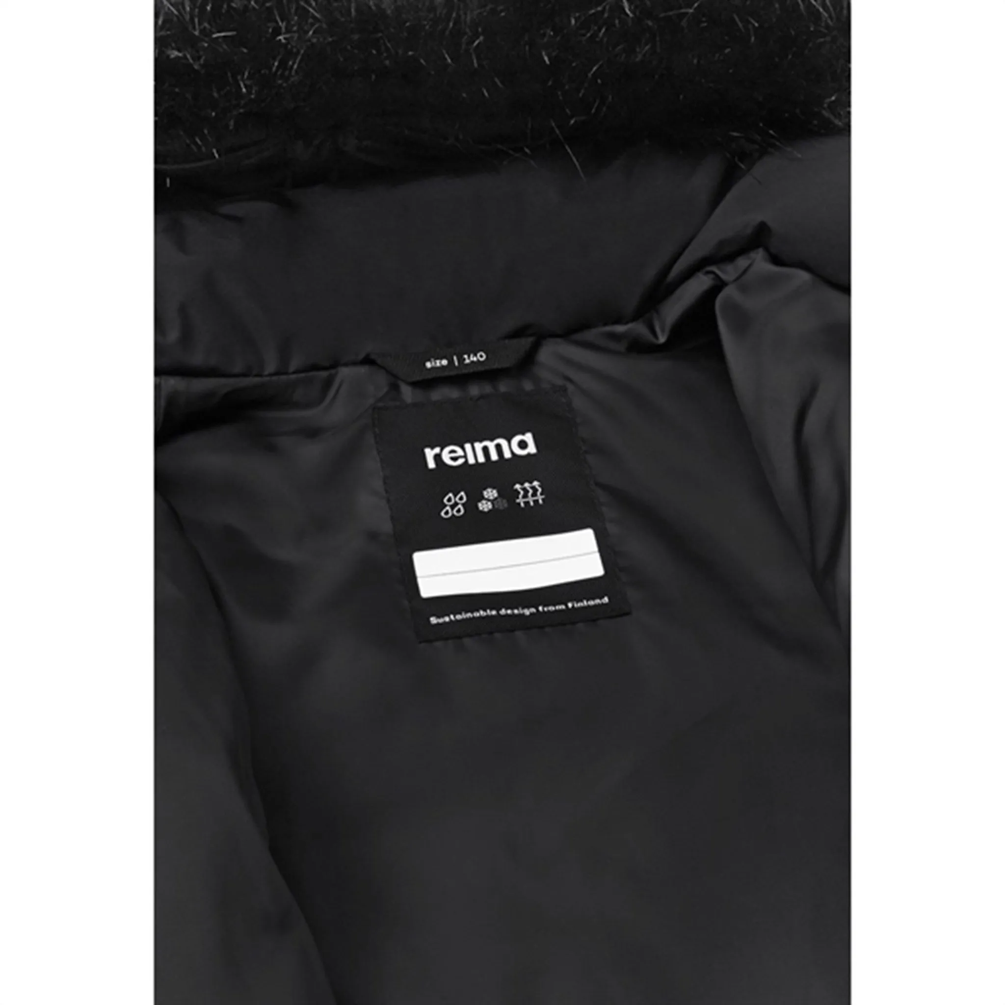 Reima Winter Jacket Siemaus Black Universal Size Adaptation Personalized