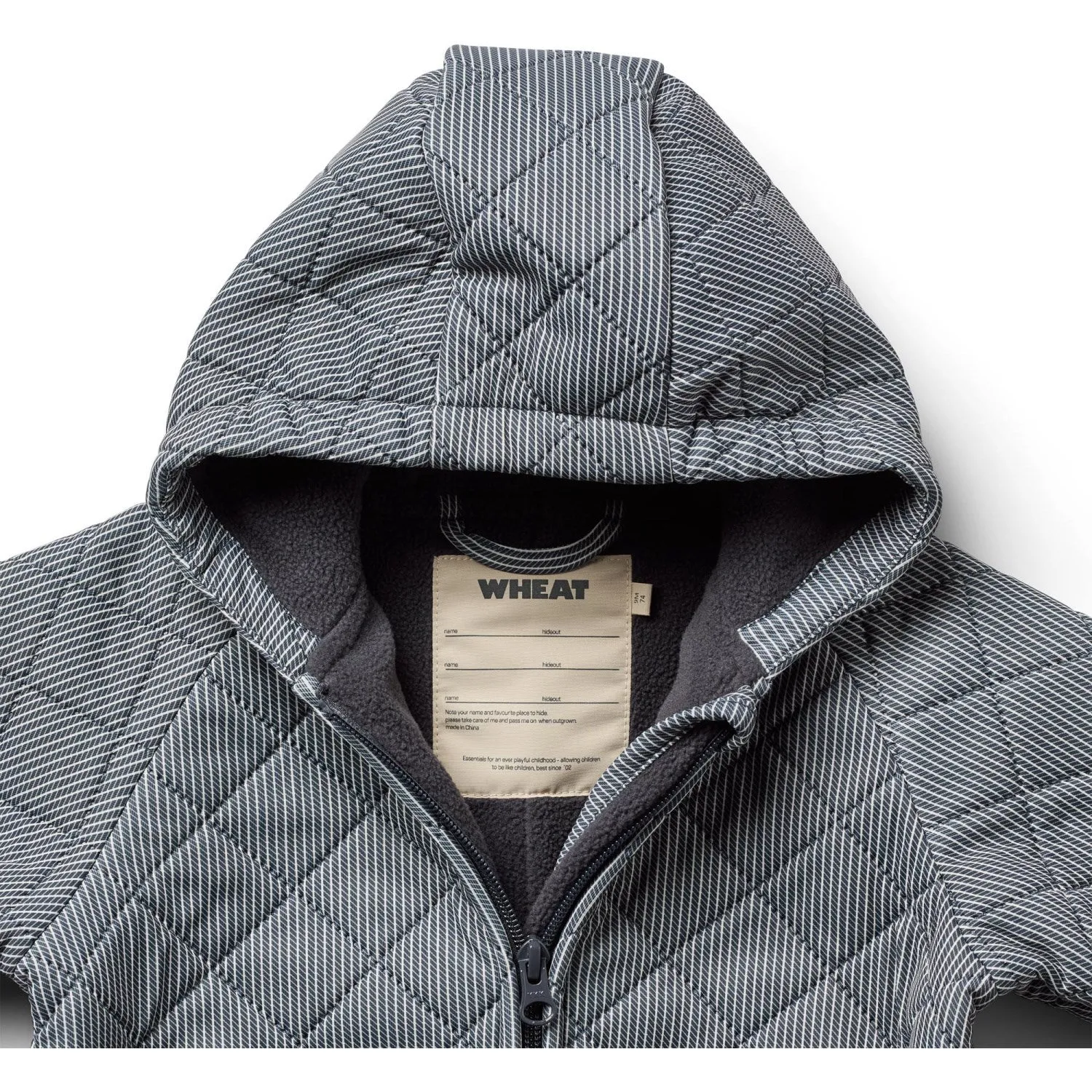 Wheat Ink Stripe Thermo Suit Cuddle Recycled-Material Tunic-Length