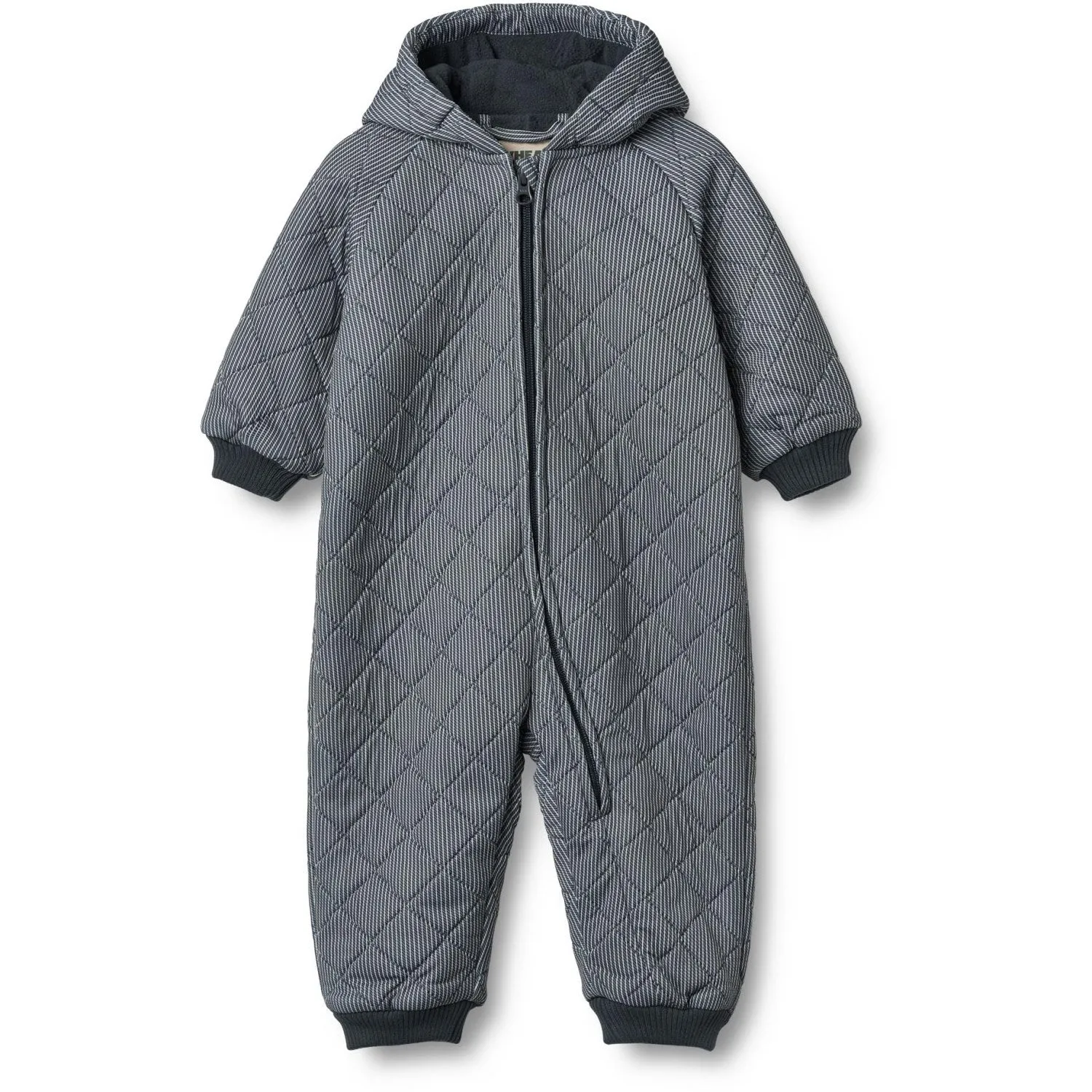 Matte-Lining Dry-Clean-Only Wheat Ink Stripe Thermo Suit Cuddle