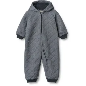 Matte-Lining Dry-Clean-Only Wheat Ink Stripe Thermo Suit Cuddle