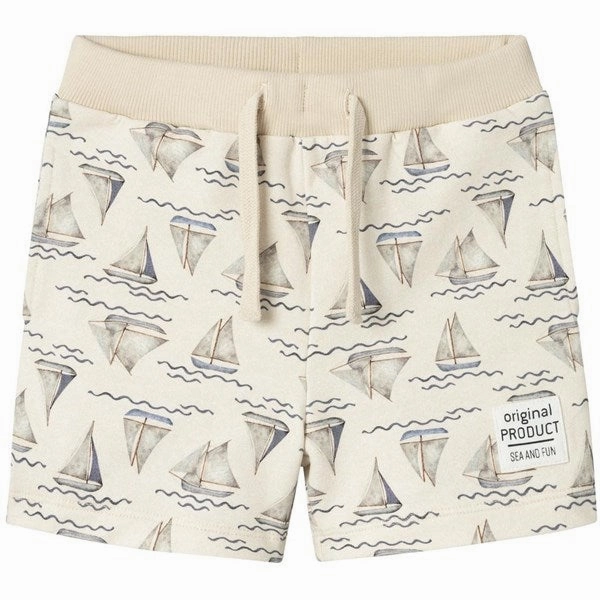 Non Binding Waistline Name it Peyote Melange Falk Sweat Shorts