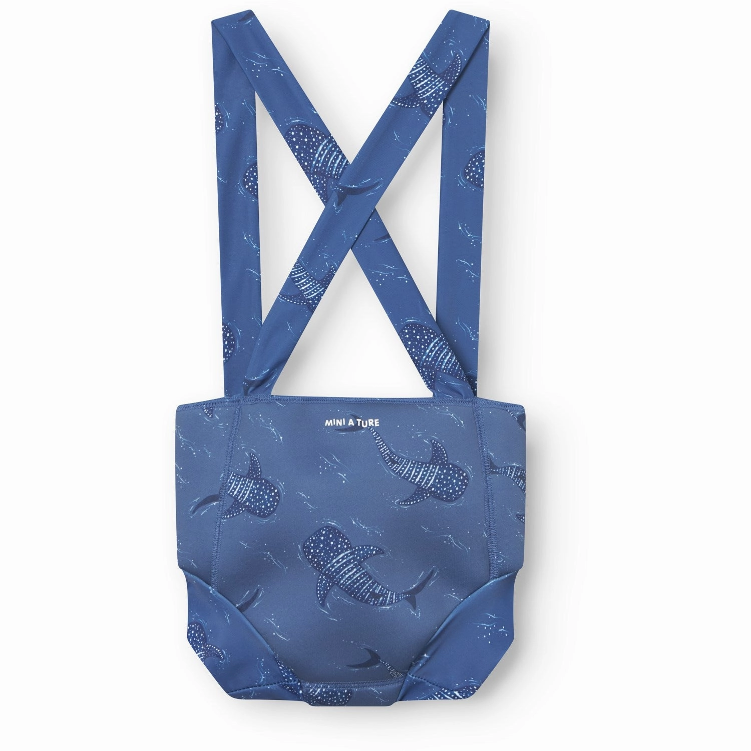 Saltwater Resistant Material Front-Knot Mini A ture Whale-Sharks Kaspian Diaper Swim Pants. GRS