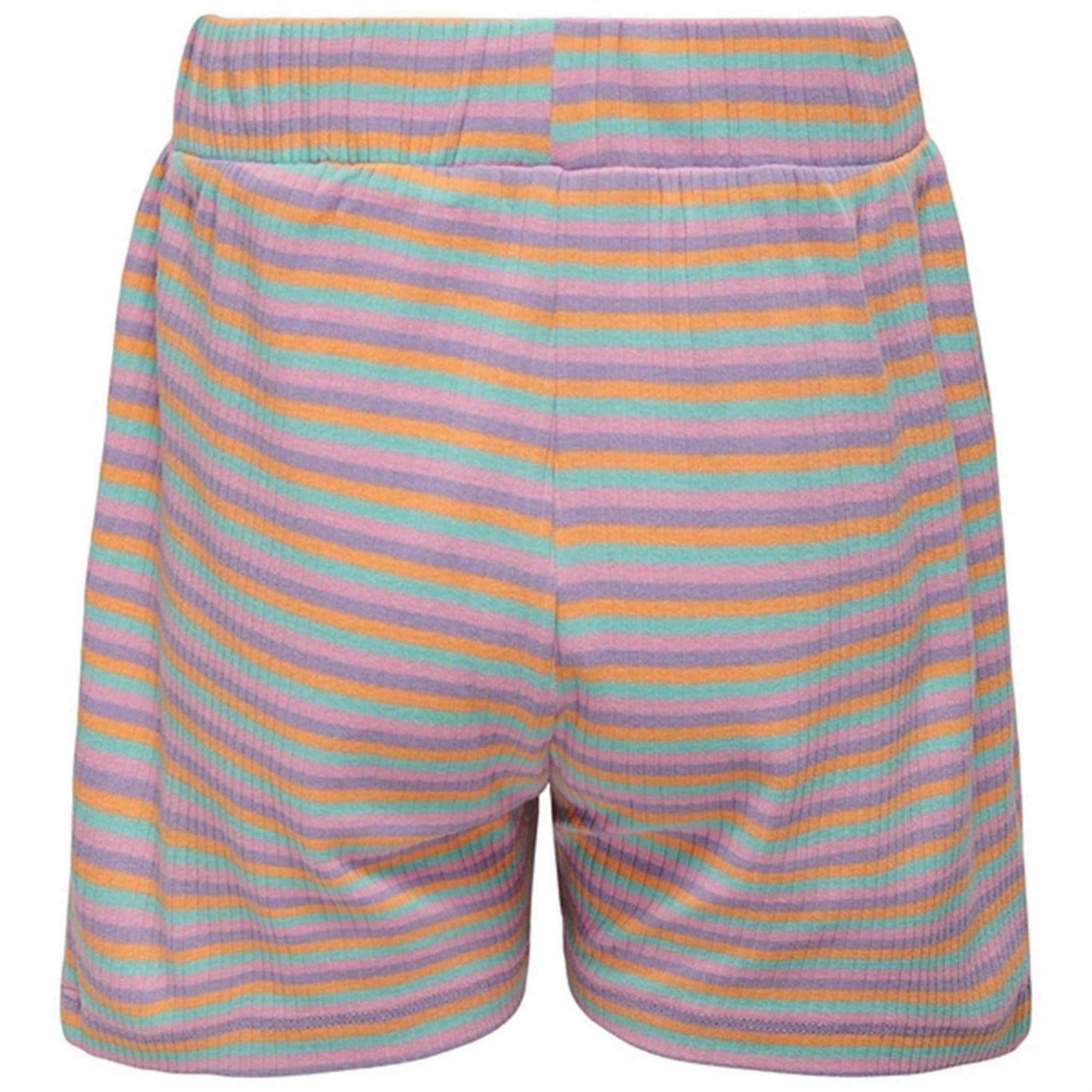 Anti Pilling Surface Comfortable Shorts Kids ONLY Purple Rose Amelia Multistripe Shorts