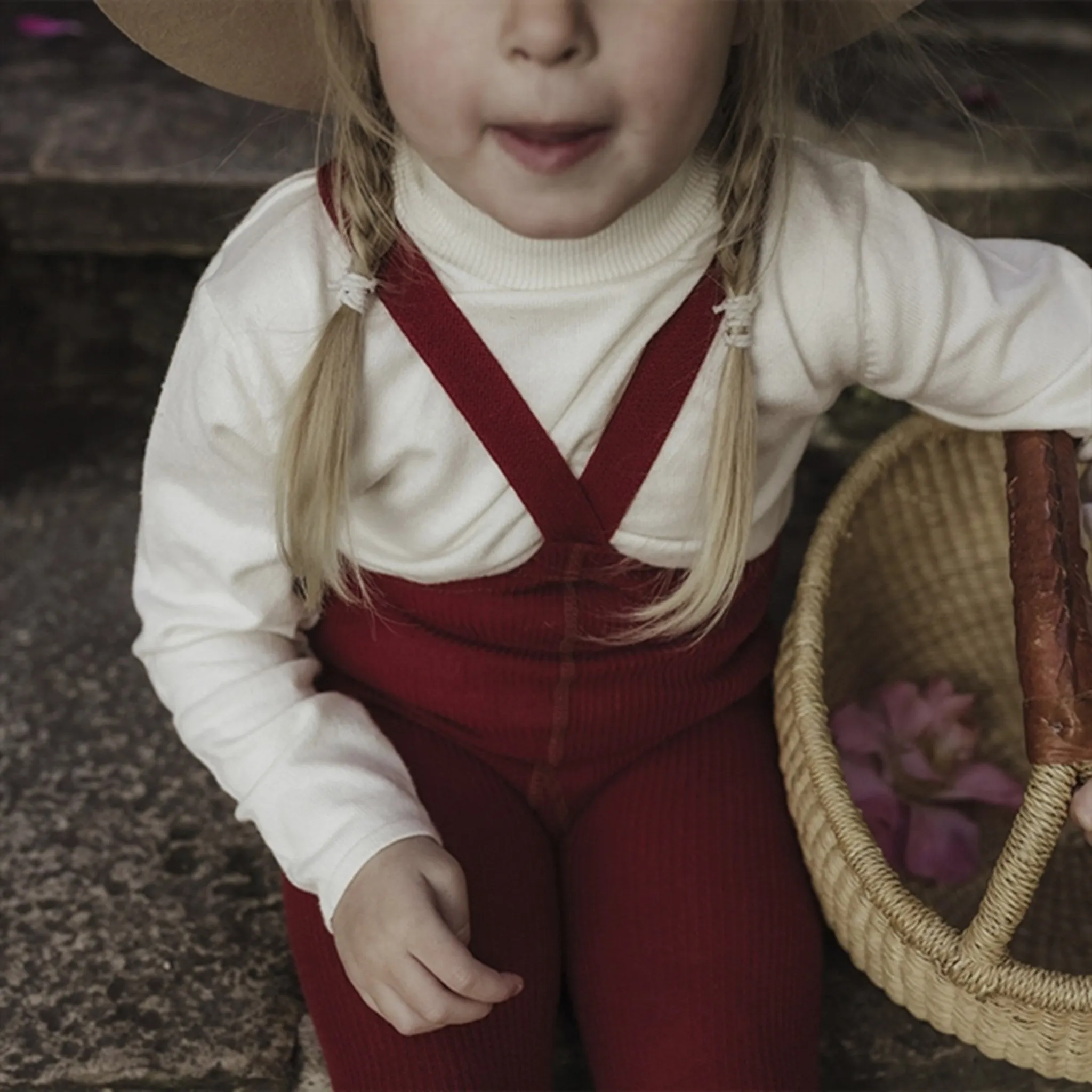 Base Layer Silly Silas Footed Tights Maple Leaf