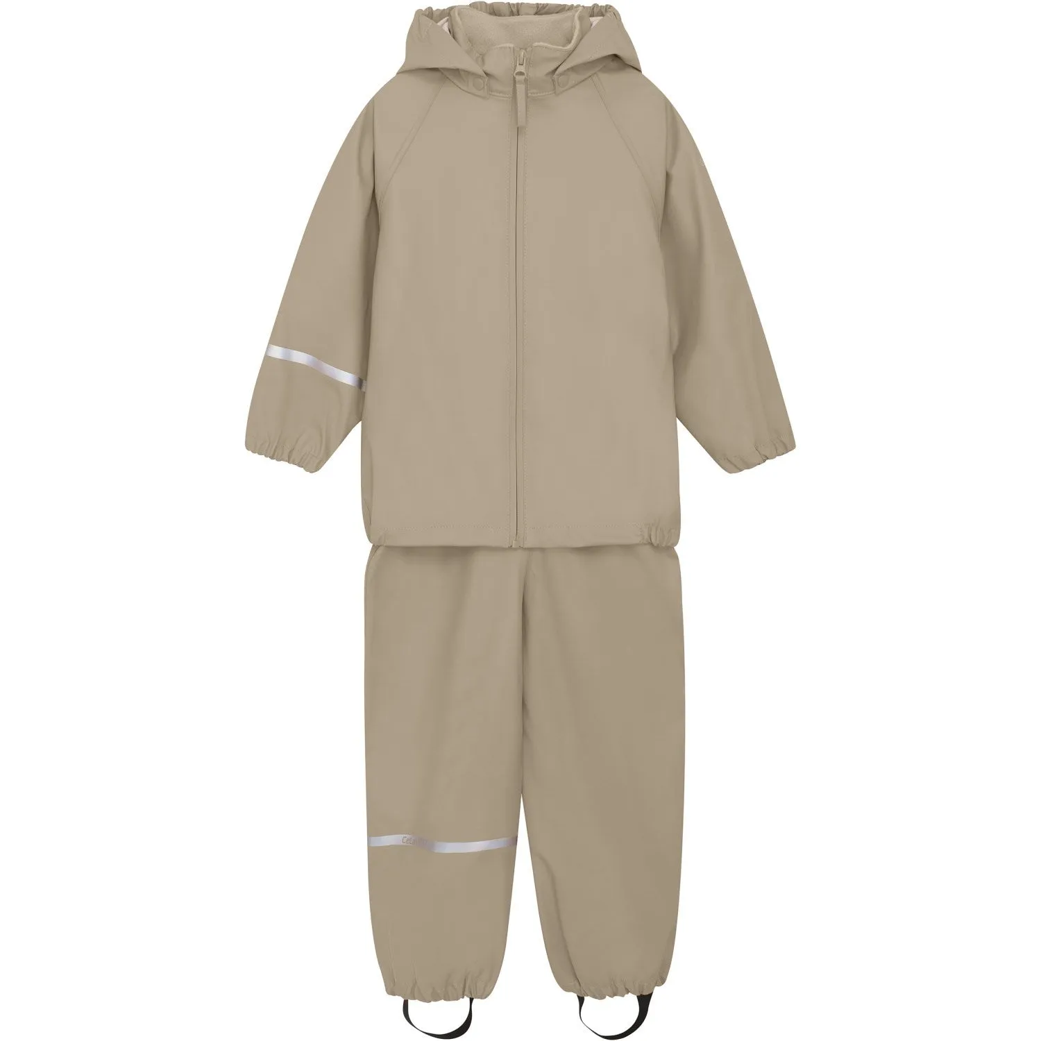 CeLaVi White Pepper Basic Rainwear Set -PU Drizzle Day Comfort