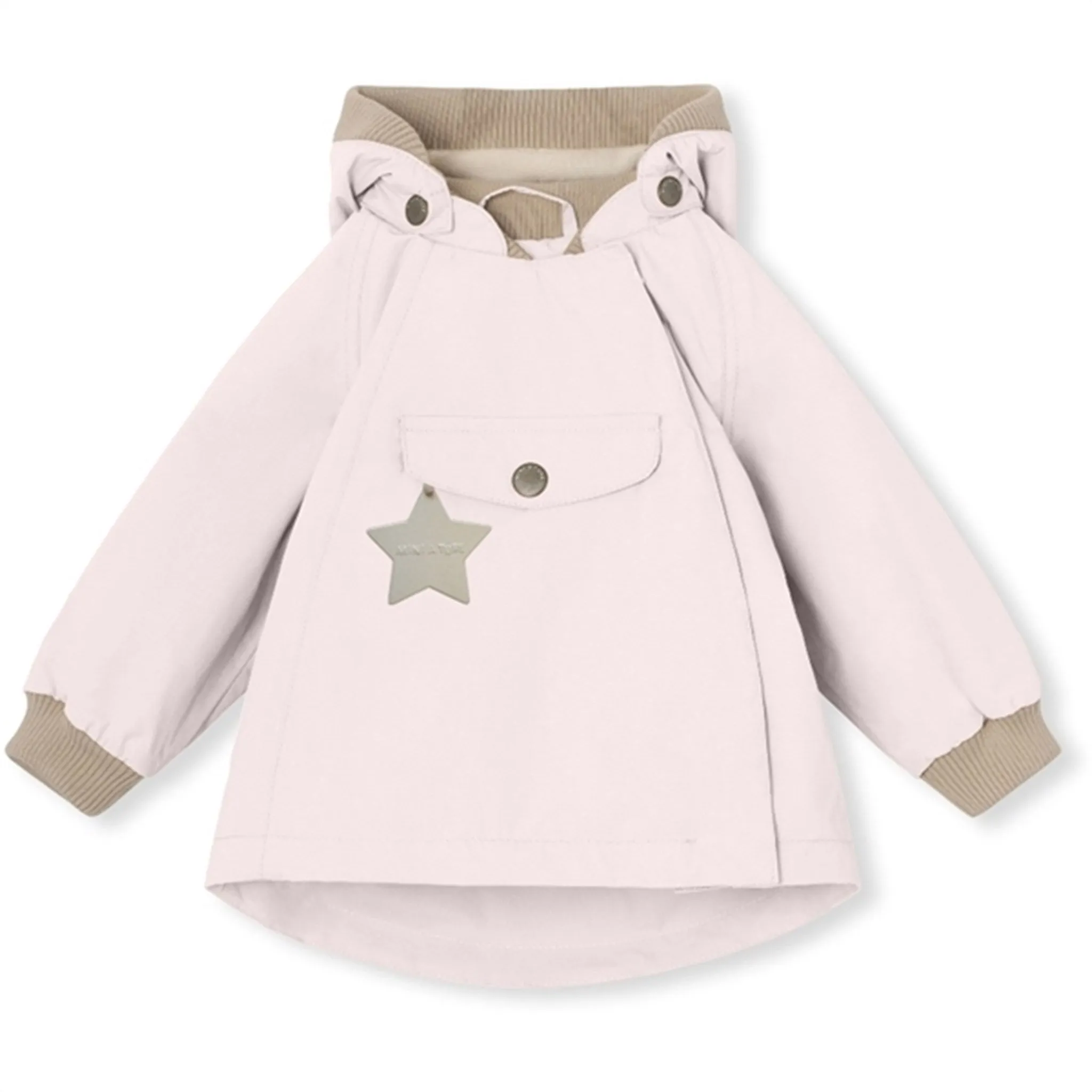MINI A TURE WAI Spring Jacket w/Fleece Lining Mauve Chalk Seam Sealed Construction Limited Edition