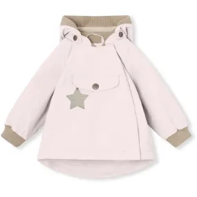 Articulated Sleeve Cut MINI A TURE WAI Spring Jacket w/Fleece Lining Mauve Chalk