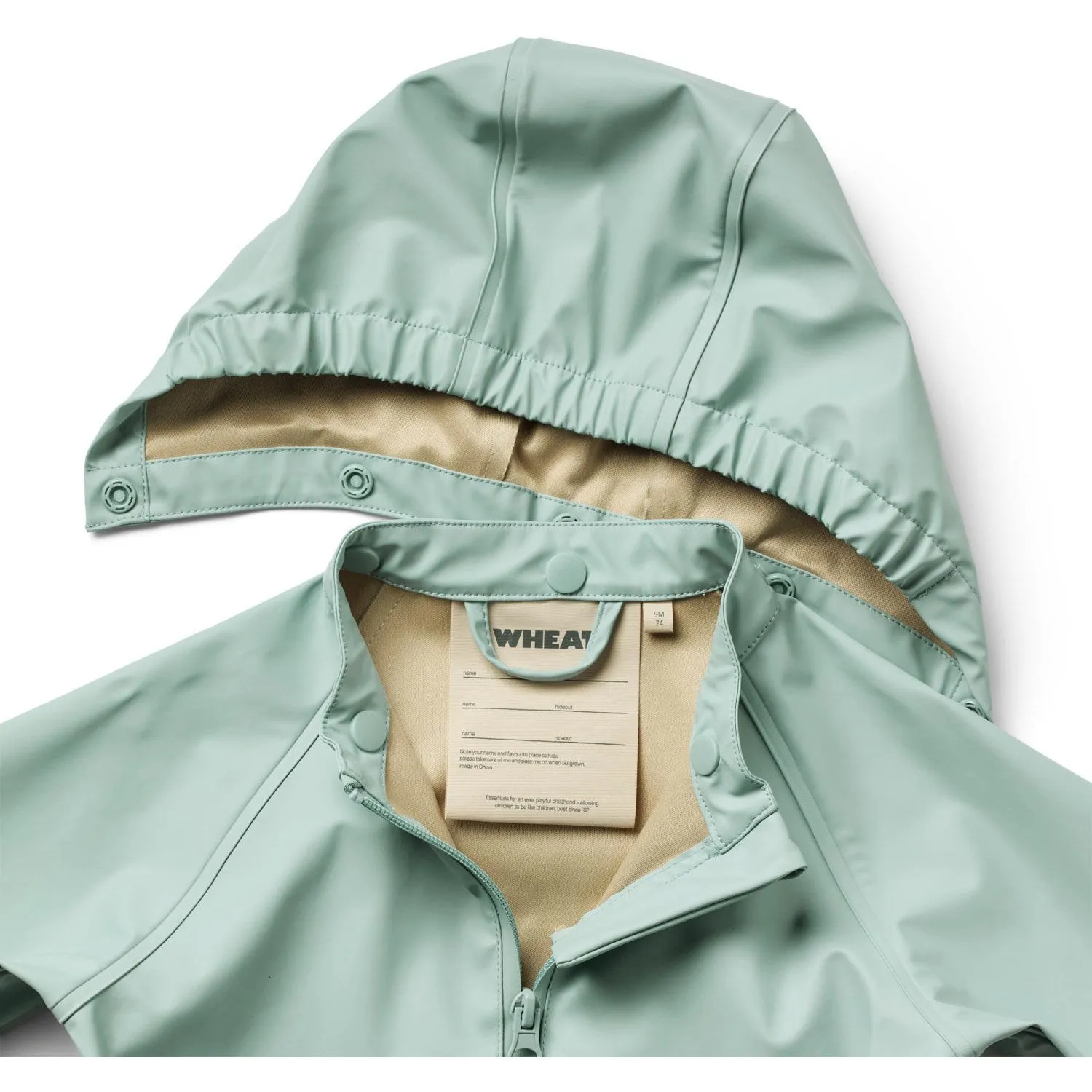 Daily Hike Look Breathable Outer Layer Wheat Aquamarin Rainwear Chardy Jacket