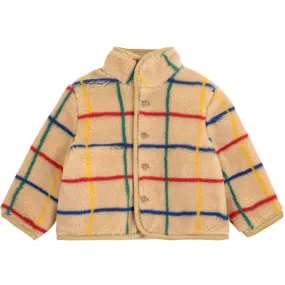 Resilience Bobo Choses Offwhite Stripe Color Sheepskin Jacket