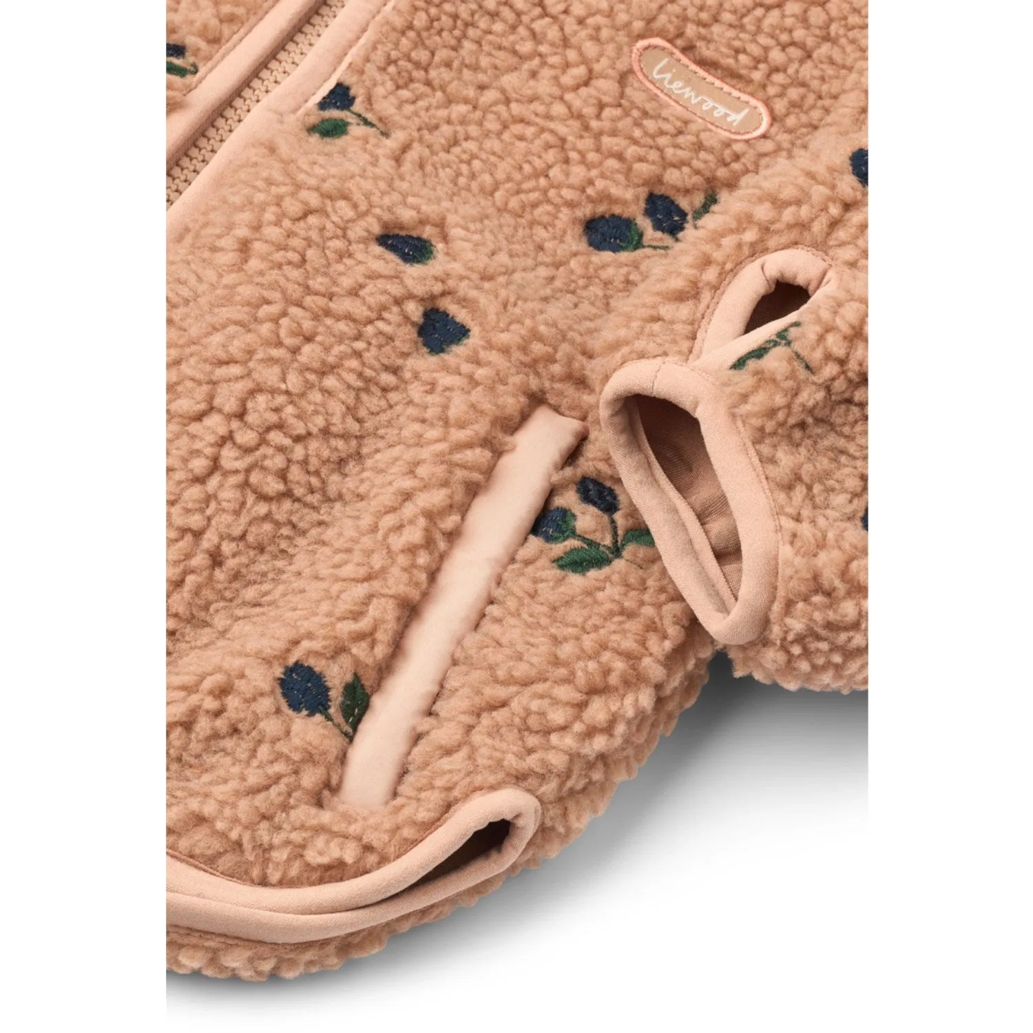 Highland Wear Evening Wear LIEWOOD Berry / Pale Tuscany / Embroidery Mara Pile Jacket With Ears