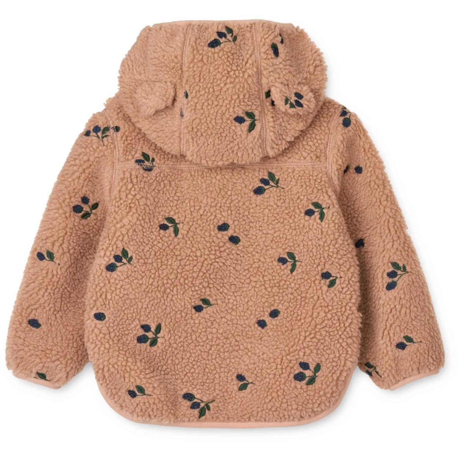 LIEWOOD Berry / Pale Tuscany / Embroidery Mara Pile Jacket With Ears Active Days Classic Outfit