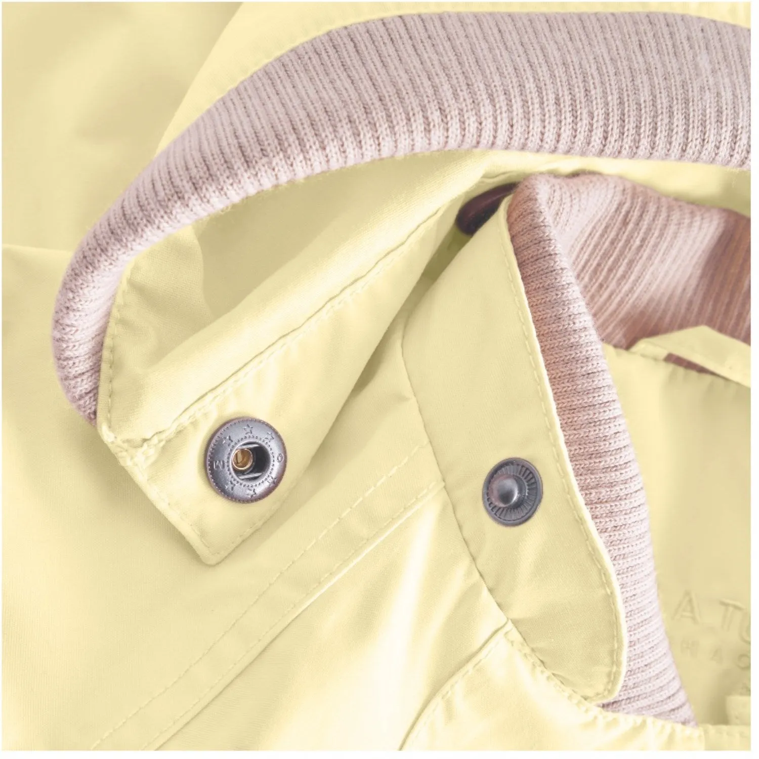 Layer Look Hooded Version Mini A ture Double Cream Wai Spring Jacket. GRS