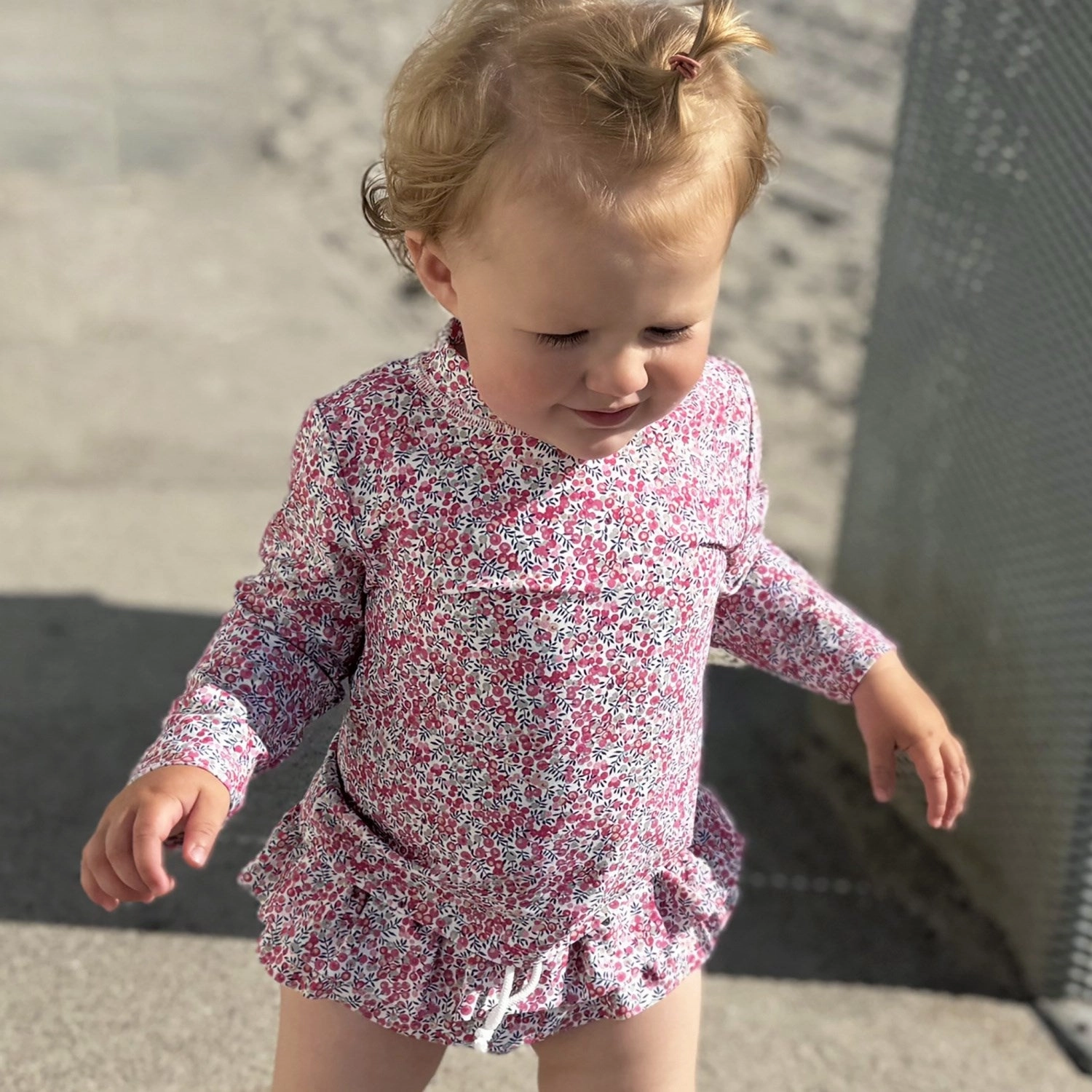 Petit Crabe Wiltshire Bud Sydney Uv Swimshirt L/S - Made With Liberty? Fabric Underwire-Support Glossy-Texture